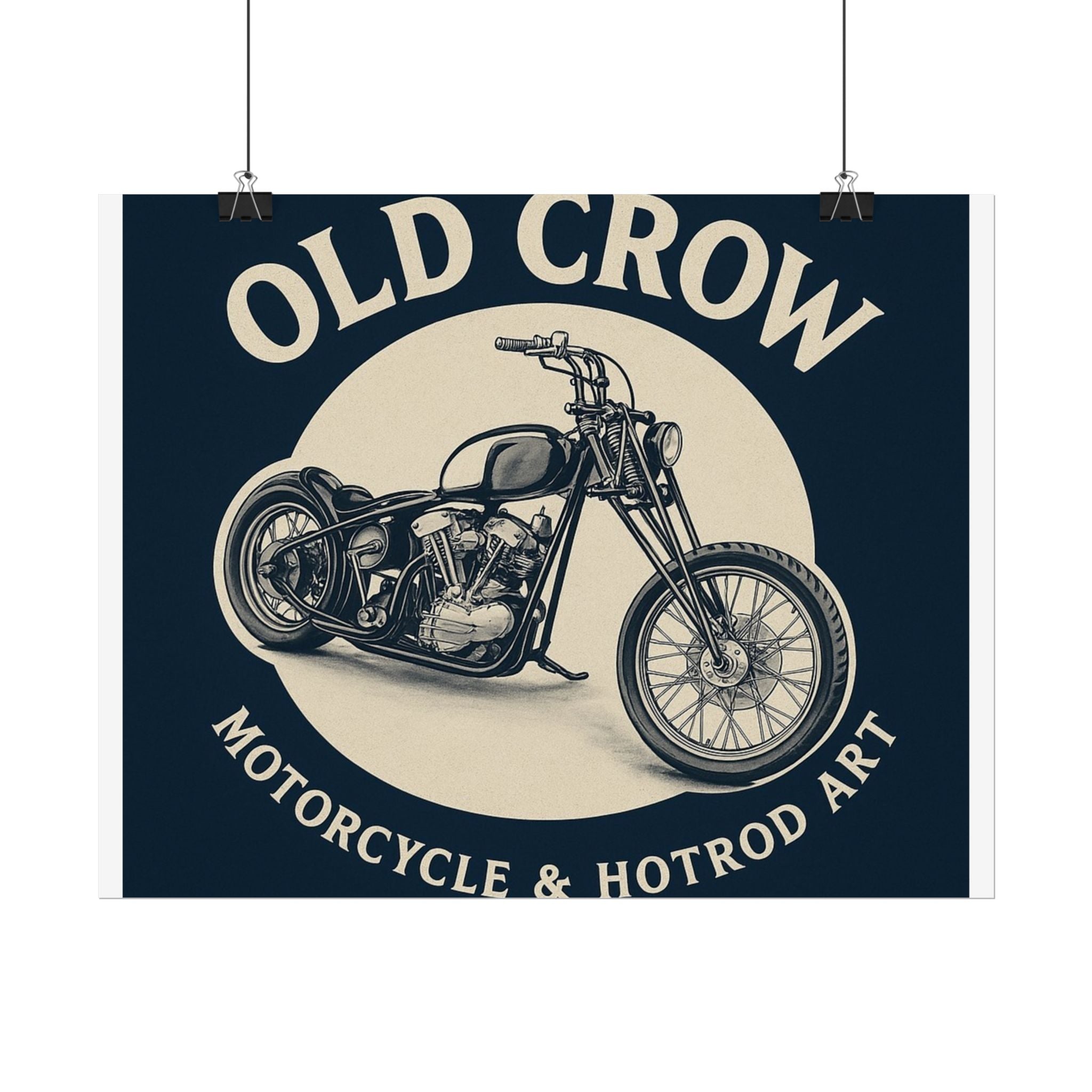 Old Crow Rolled Poster, Retro Wall Decor