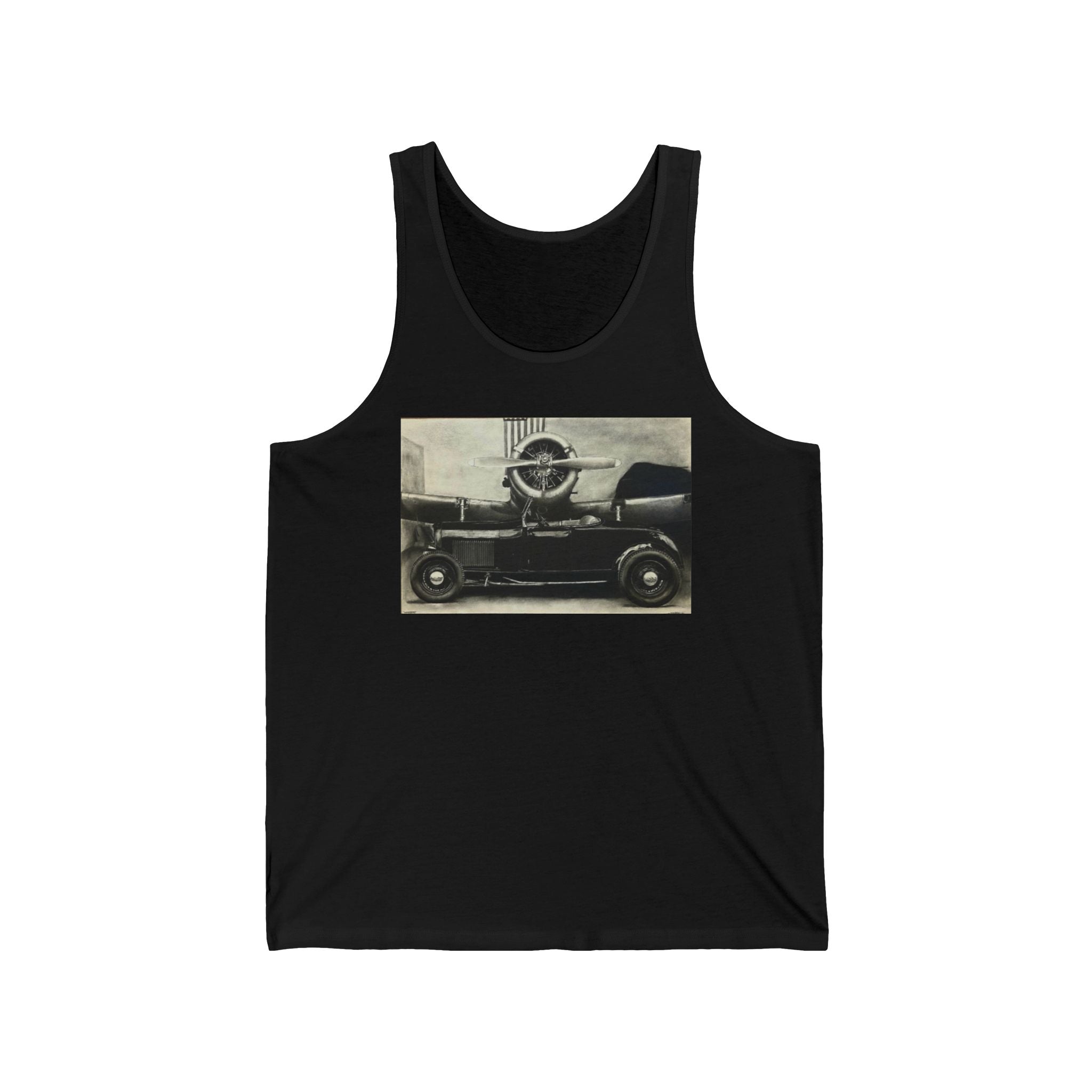Vintage Speed Meets Sky Power Tank