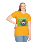 Flying Eyeball Art Print Softstyle T-Shirt