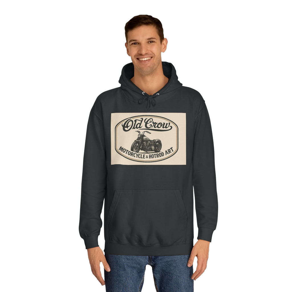 Old Crow Motorcycle & Hotrod College Hoodie