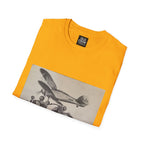 Aviation and Motorcycle Heritage Print  T-Shirt