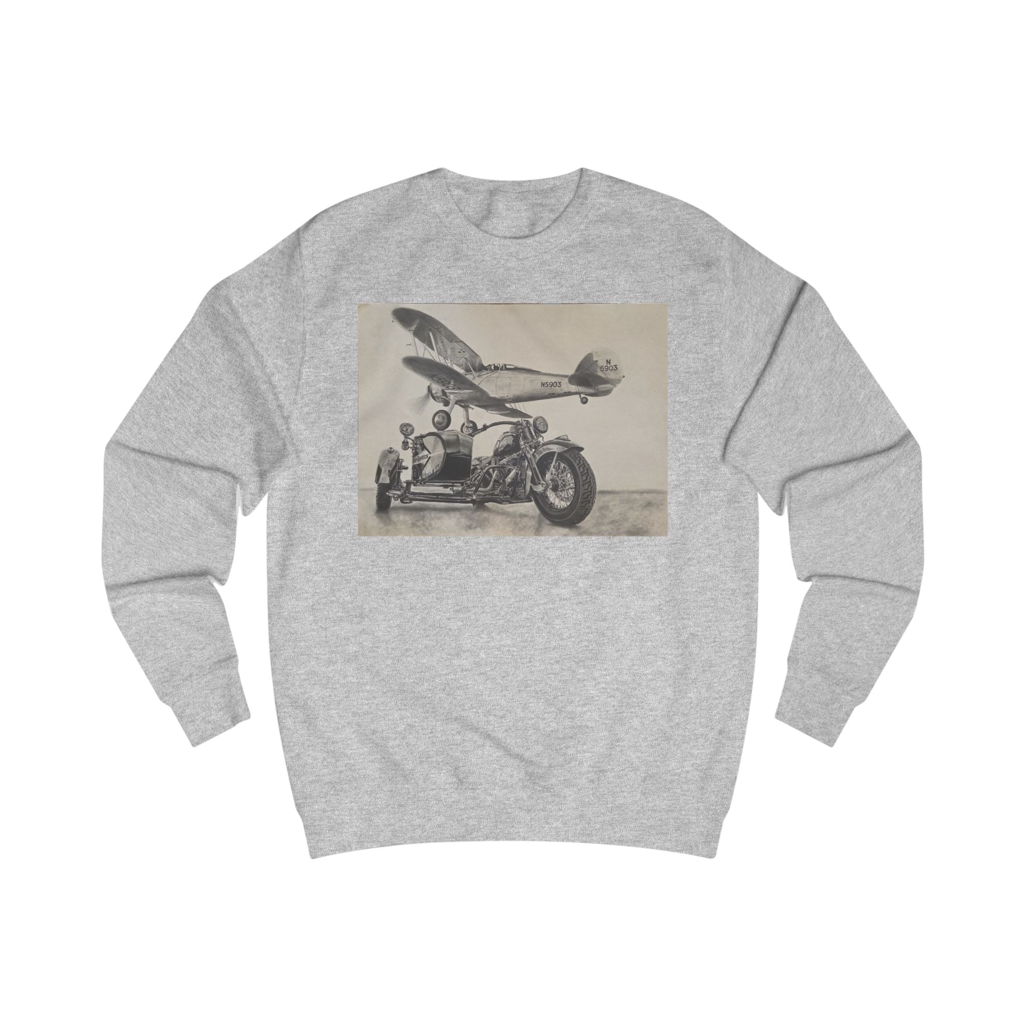 Vintage Aviation & Motorcycle Sweatshirt