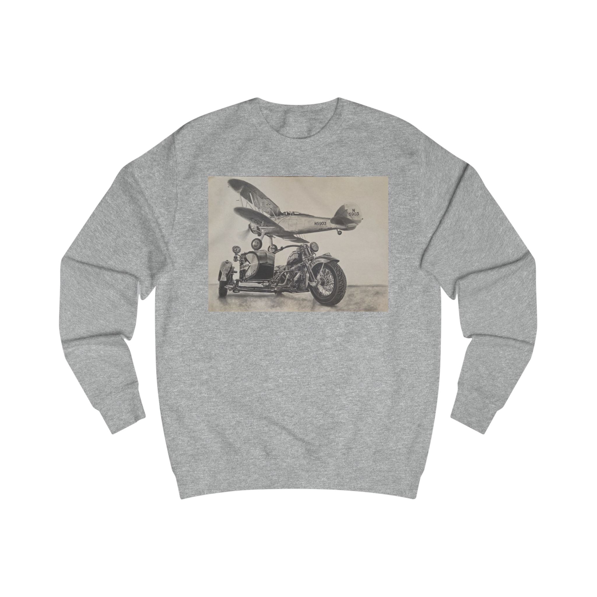 Vintage Aviation & Motorcycle Sweatshirt