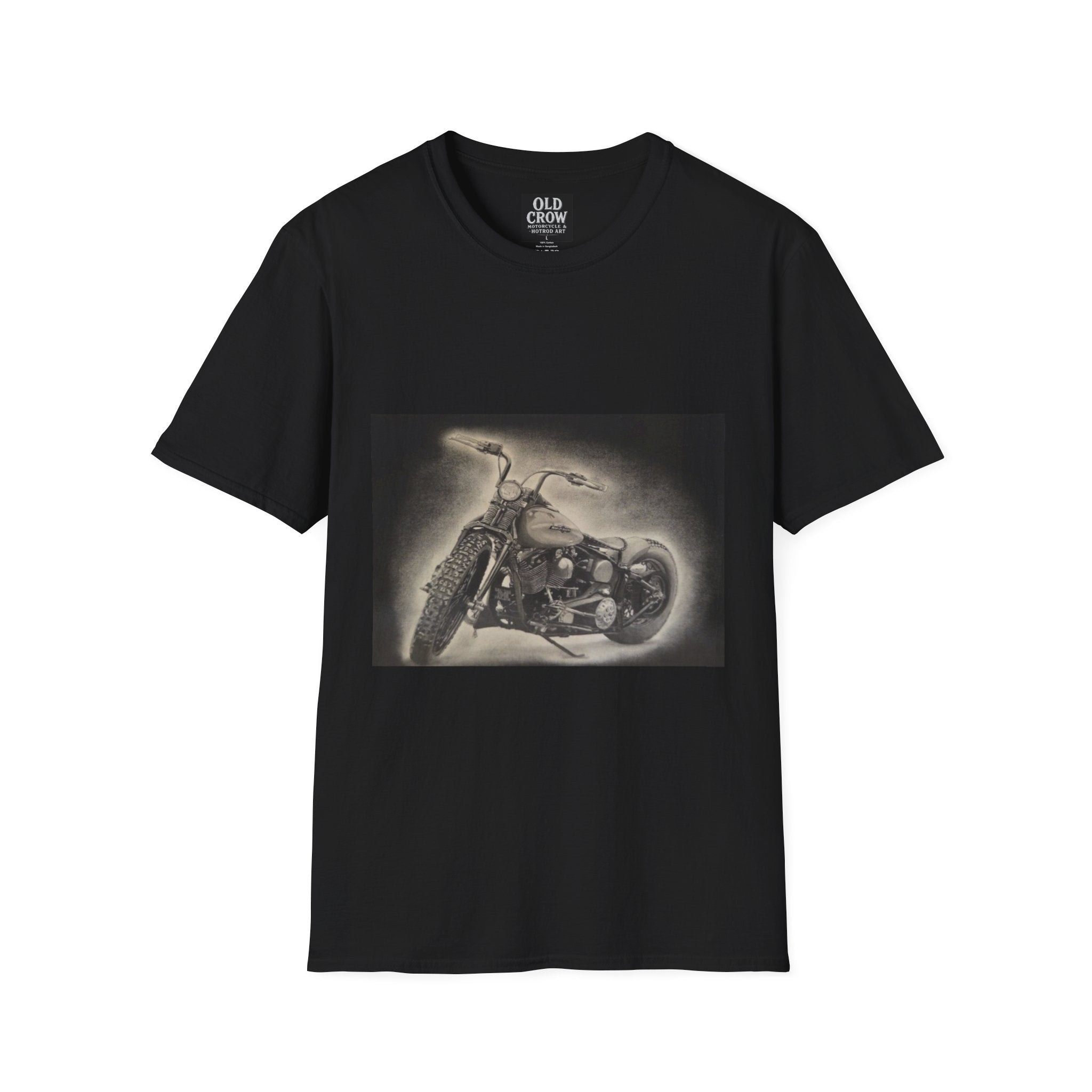 Custom Bobber Bike Canvas T-Shirt
