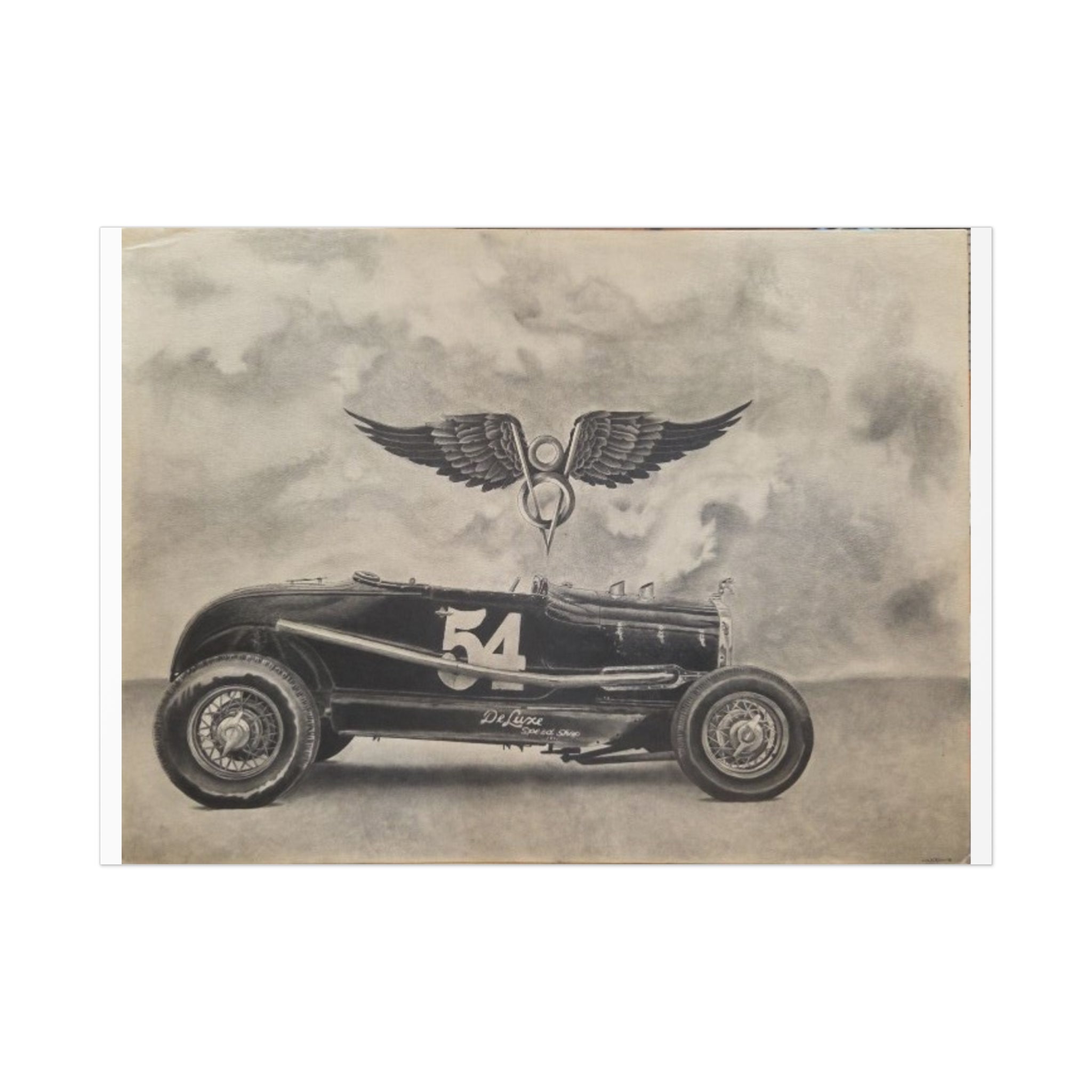 No. 54 – The Black Bullet Racing Art Print