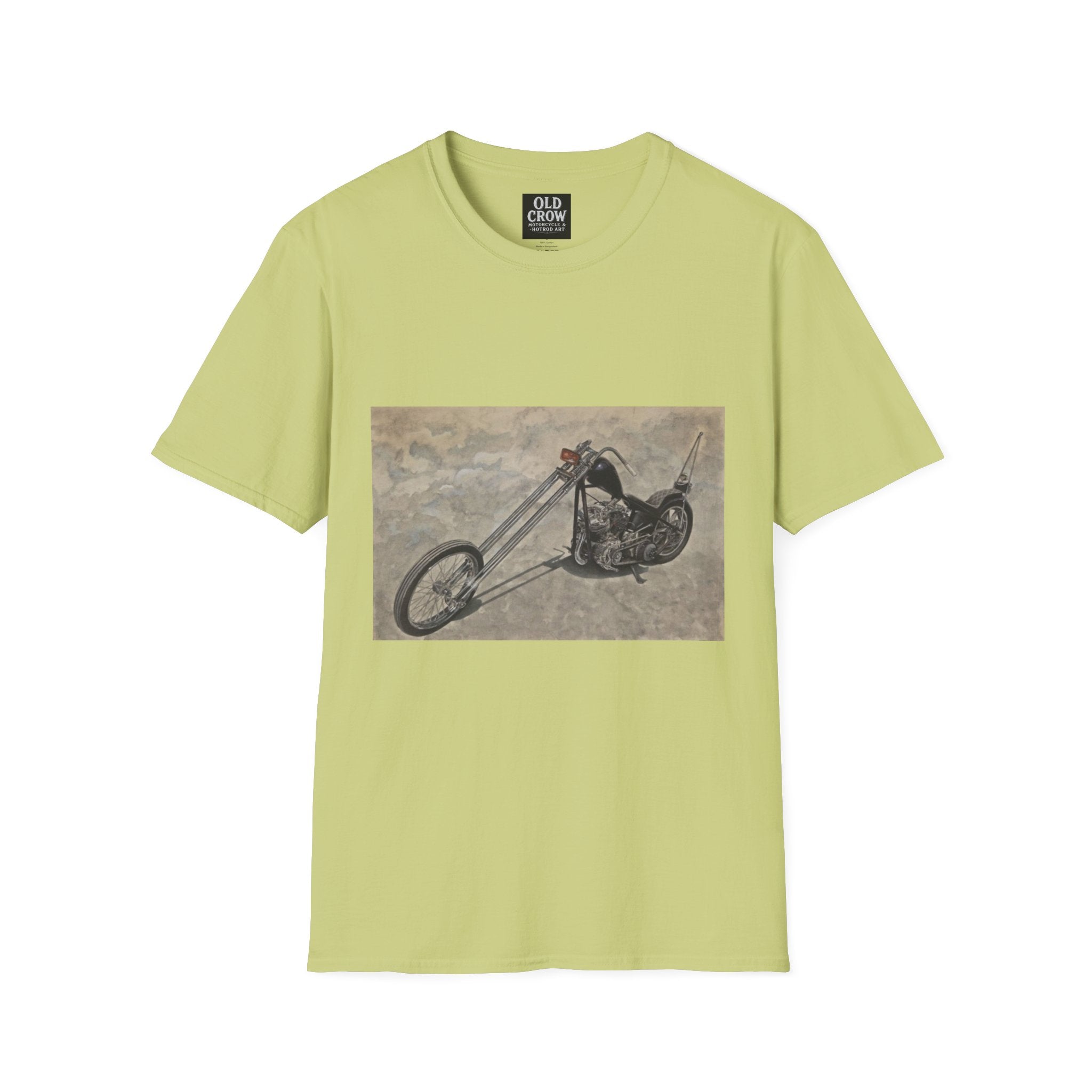 Retro Chopper Motorcycle Poster T-Shirt