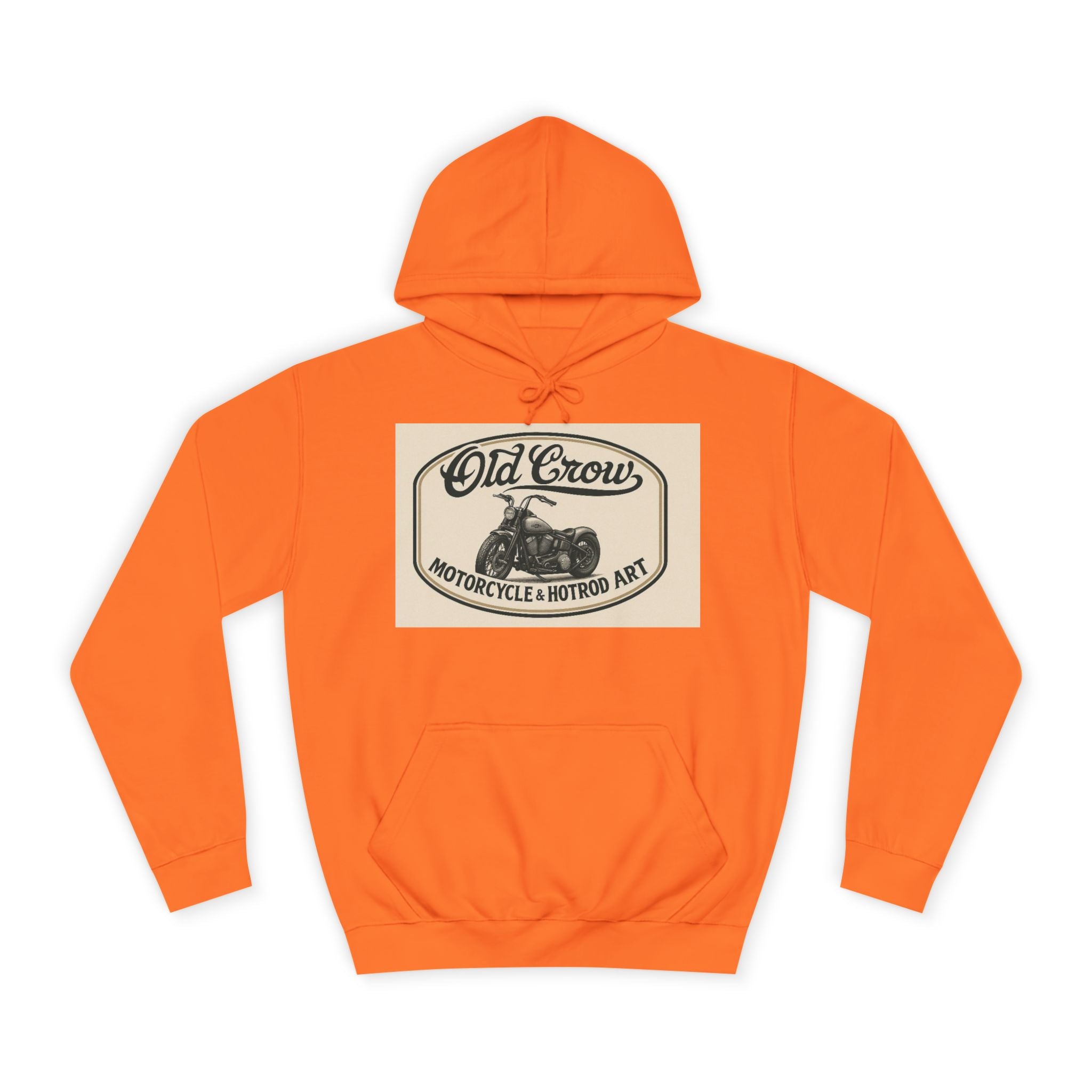 Old Crow Motorcycle & Hotrod College Hoodie