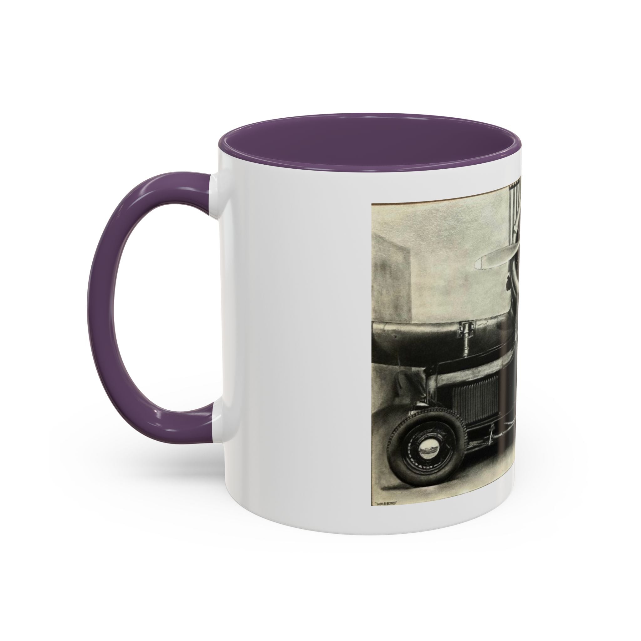 Vintage Airplane Accent Coffee Mug