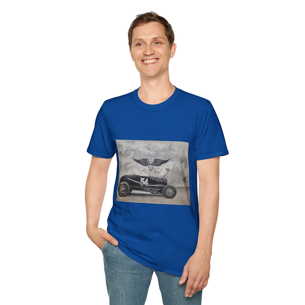 Hotrod Racer No. 54 Softstyle T-Shirt