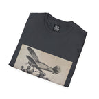 Aviation and Motorcycle Heritage Print  T-Shirt