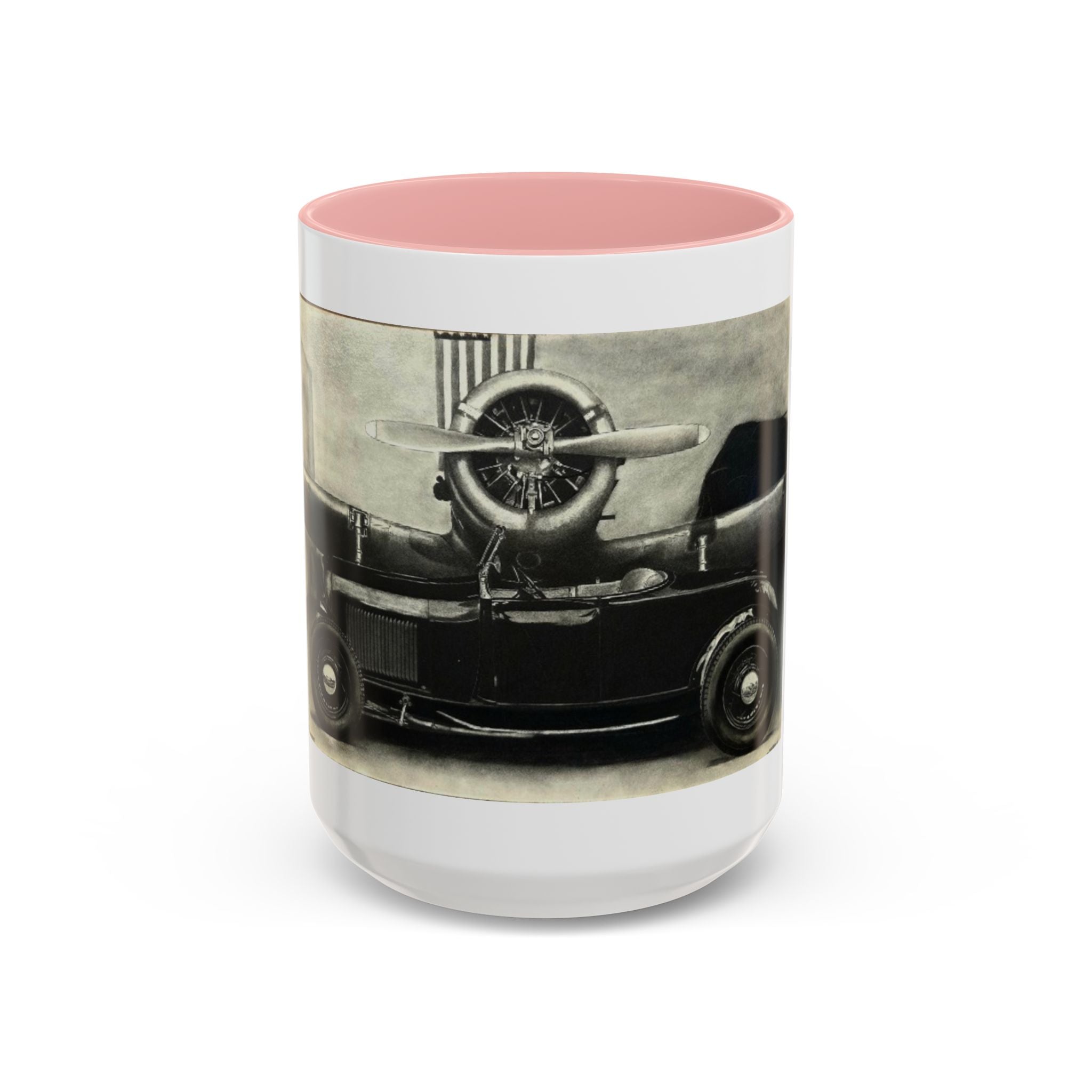 Vintage Airplane Accent Coffee Mug