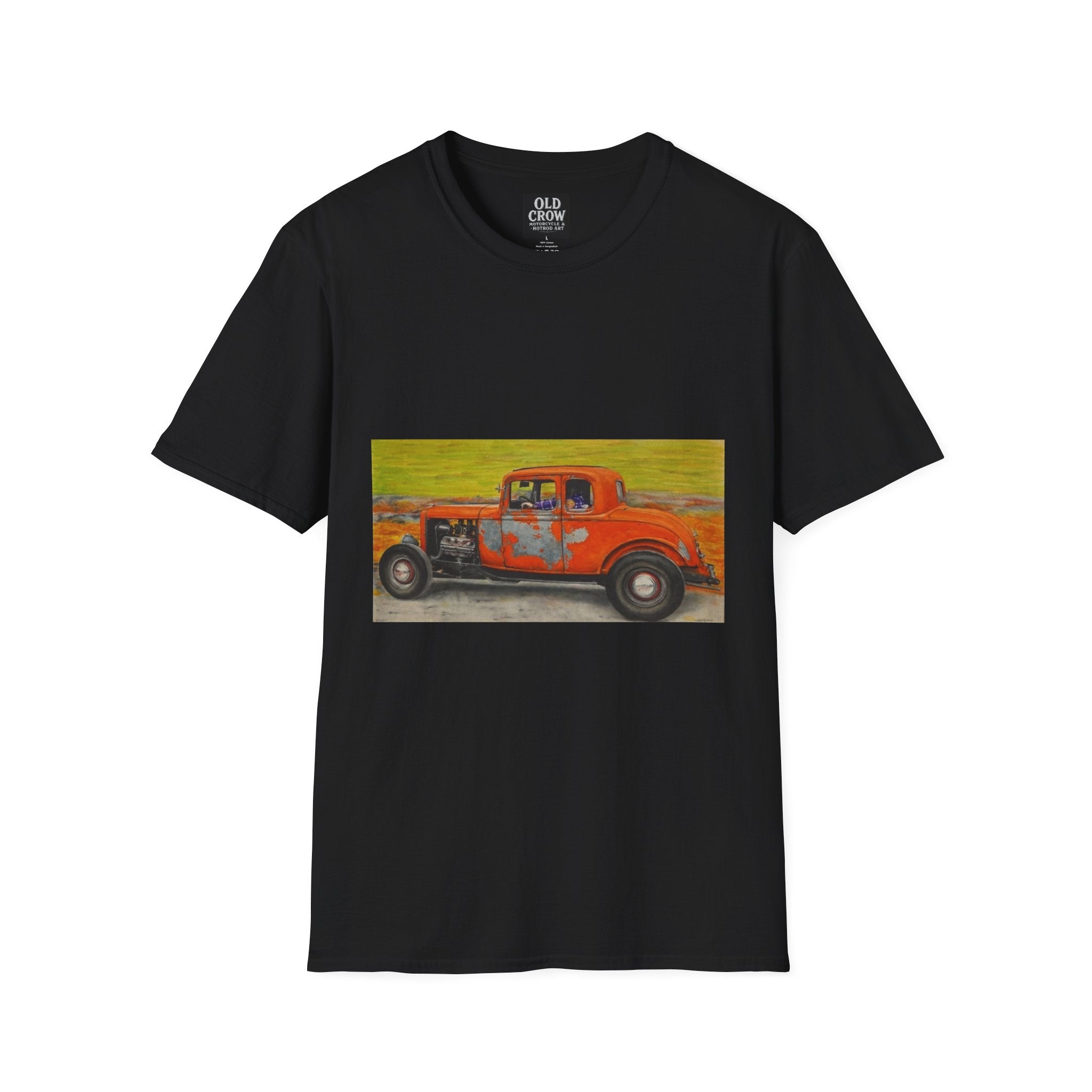 Vintage Hotrod in Motion Softstyle T-Shirt, " Book'n"