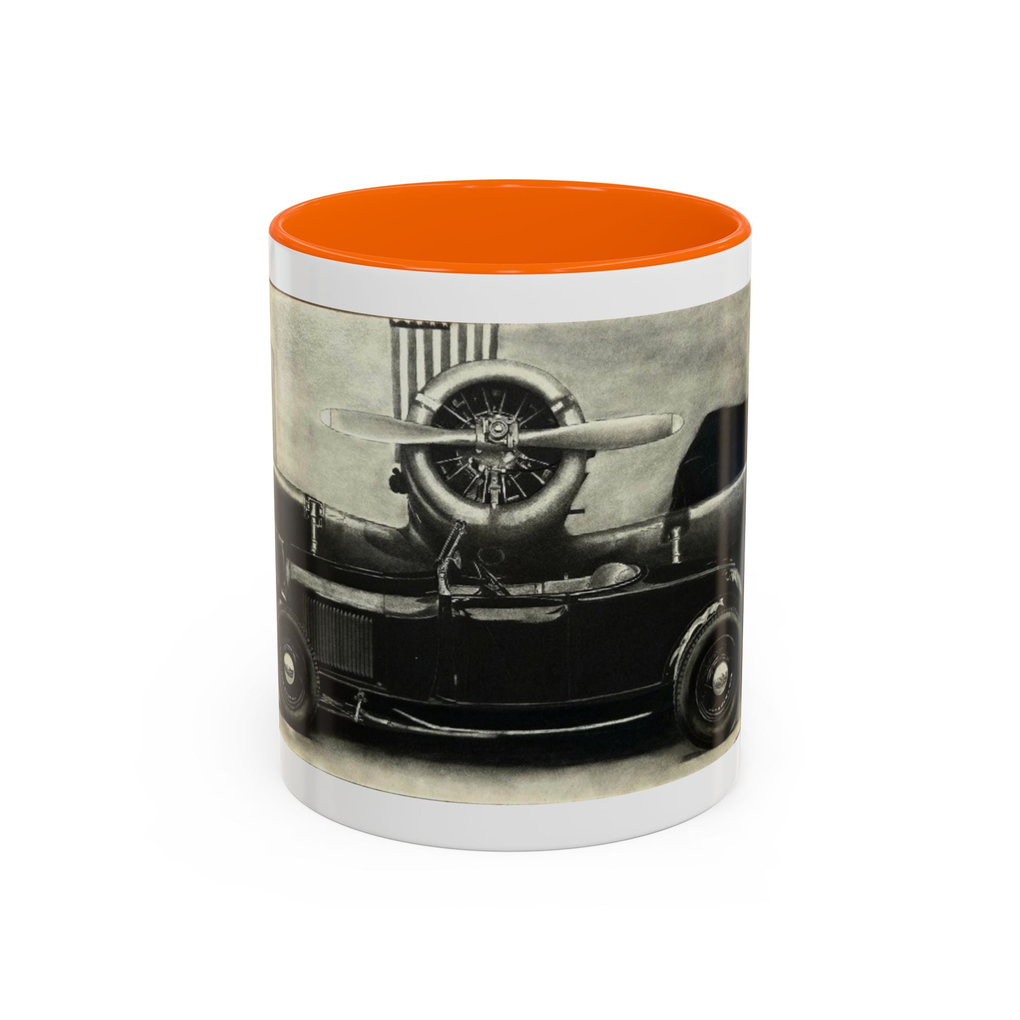 Vintage Airplane Accent Coffee Mug