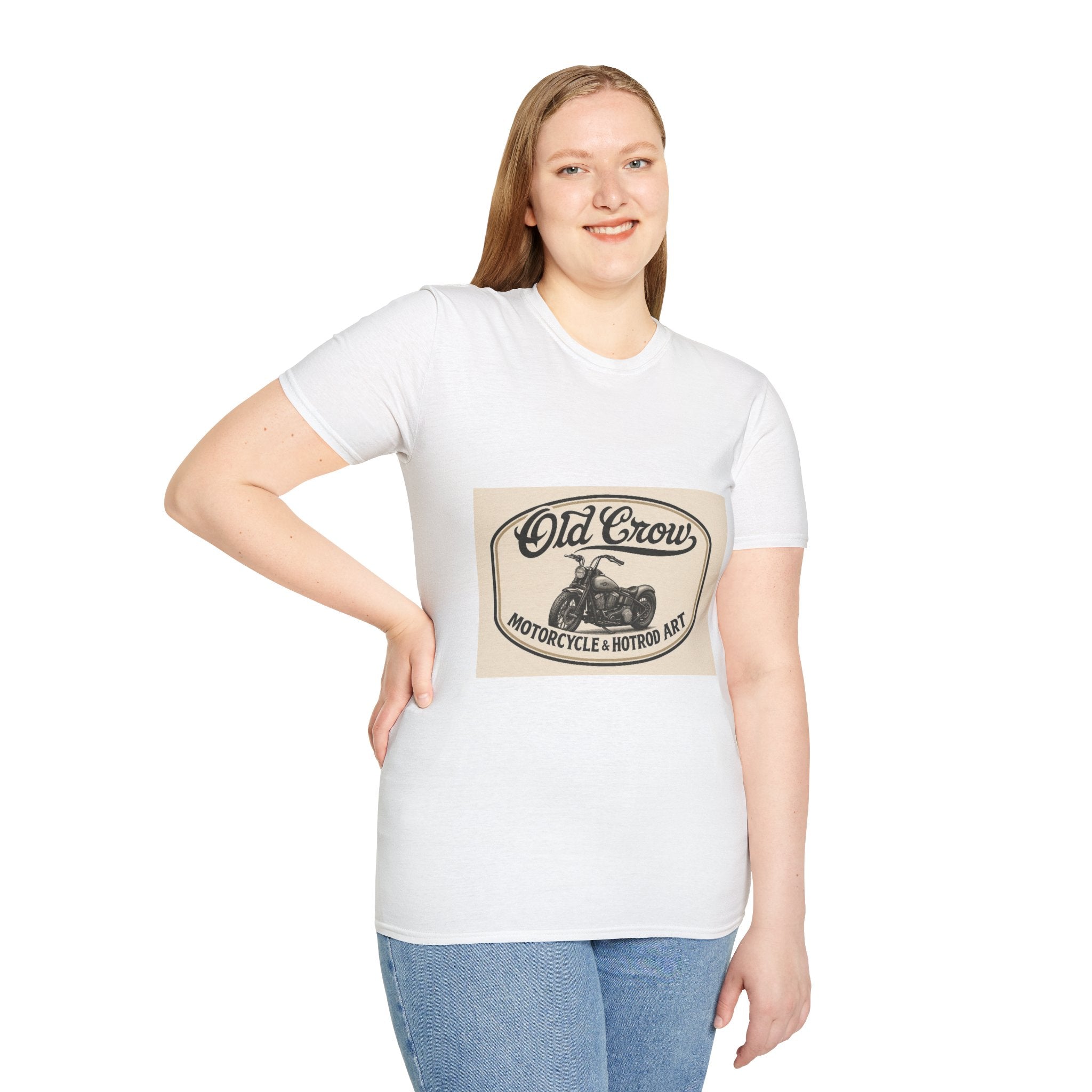 Retro Biker Life Old Crow Shop Sign T-Shirt