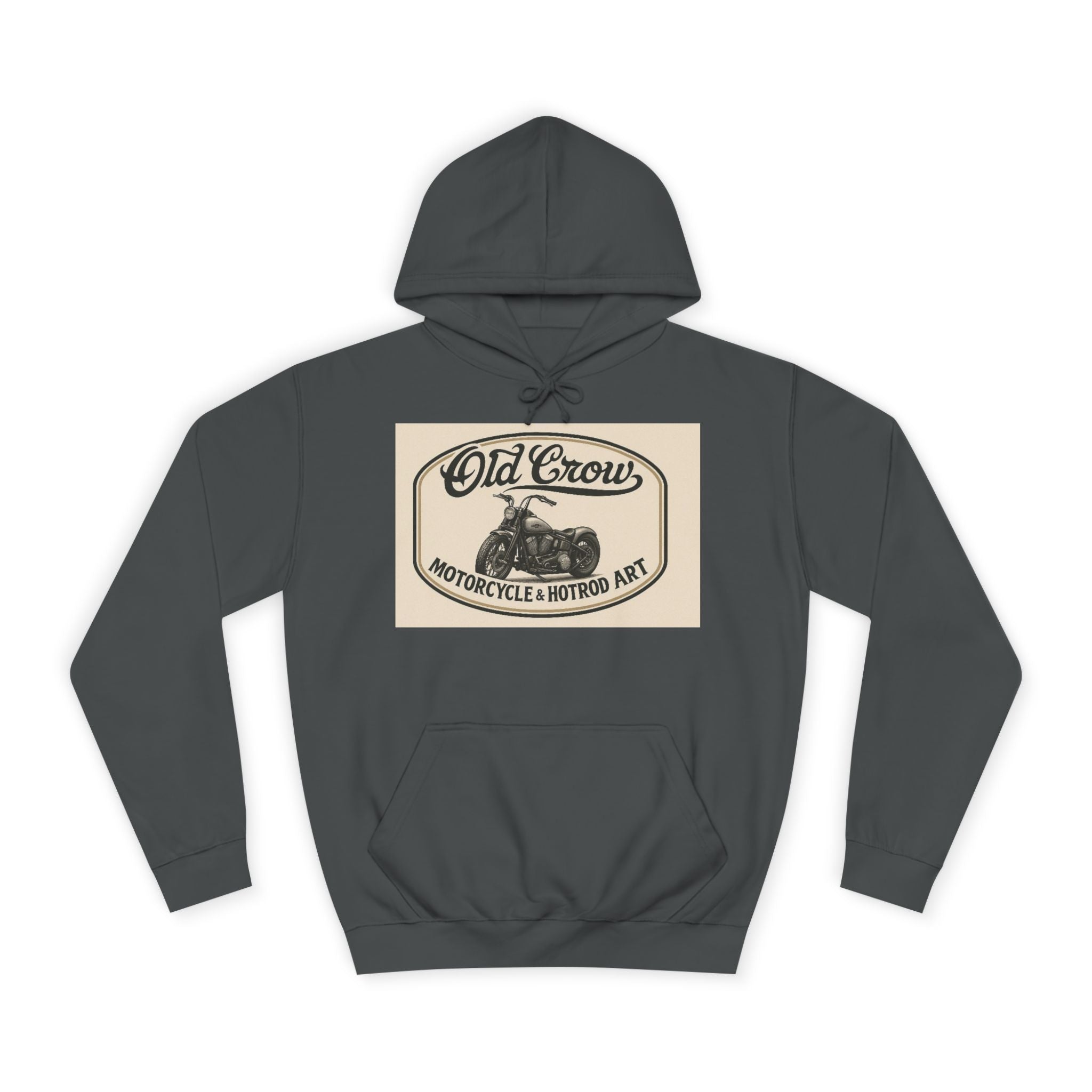 Old Crow Motorcycle & Hotrod College Hoodie