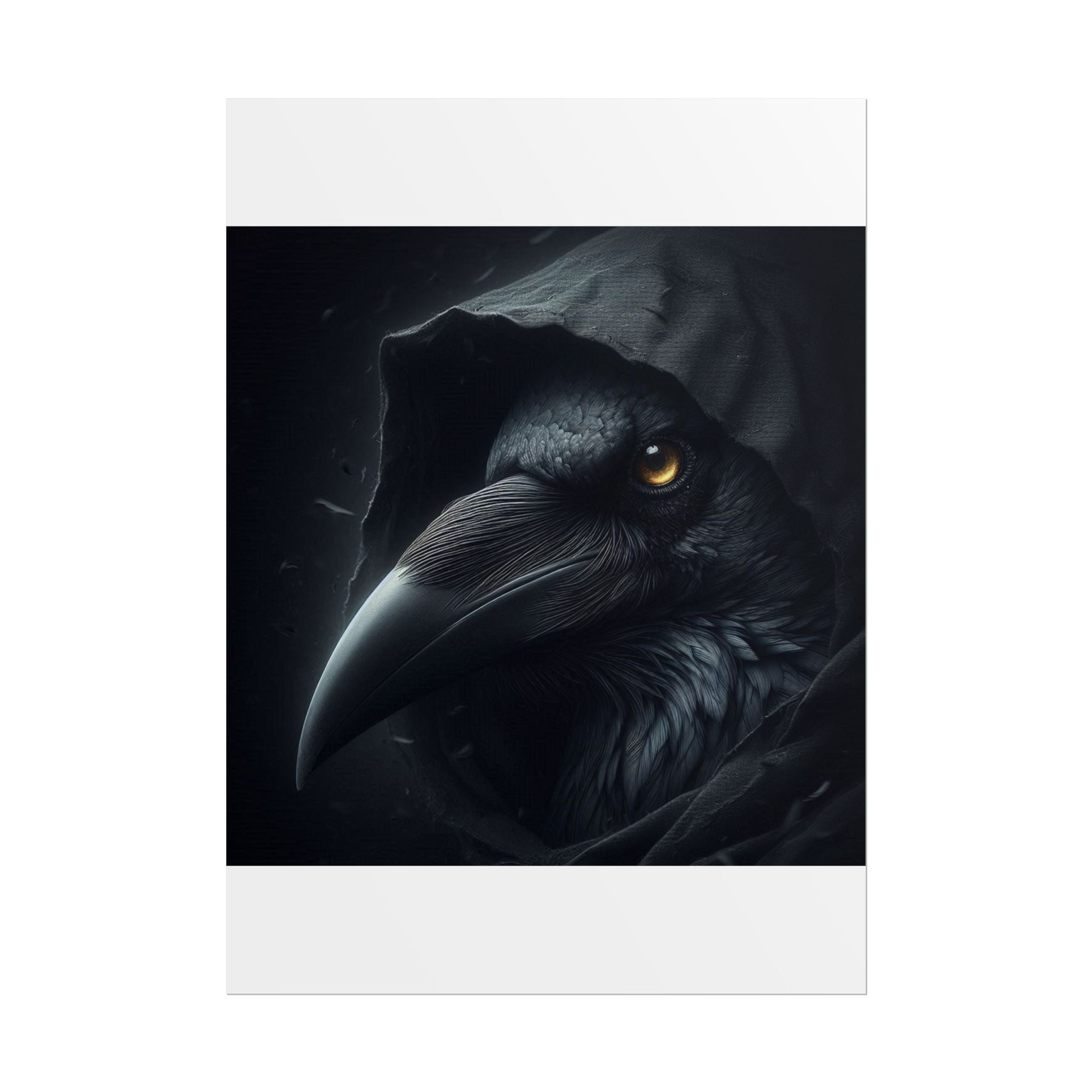 Dark Raven Hooded Rolled Poster