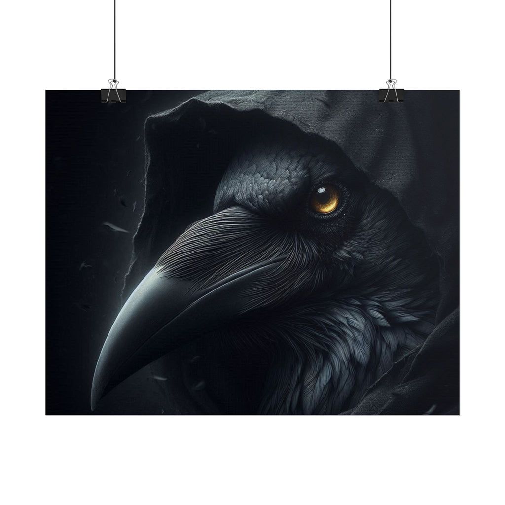 Dark Raven Hooded Rolled Poster