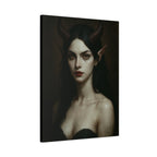 Gothic Art Canvas Print, Demon Aesthetic Home Decor, Dark Fantasy Wall Art, Witchy Room Decoration, Unique Gift for Halloween, Edgy Art