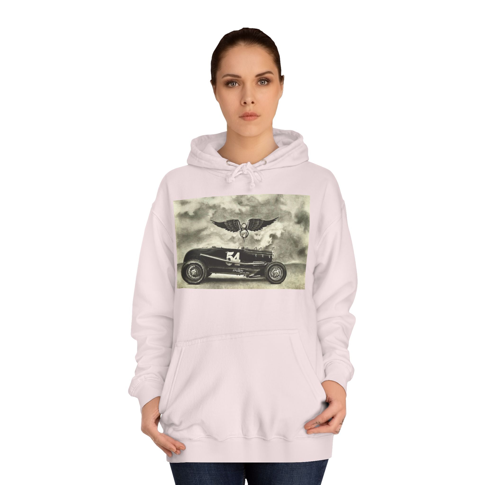 No. 54 Winged Hotrod Hoodie