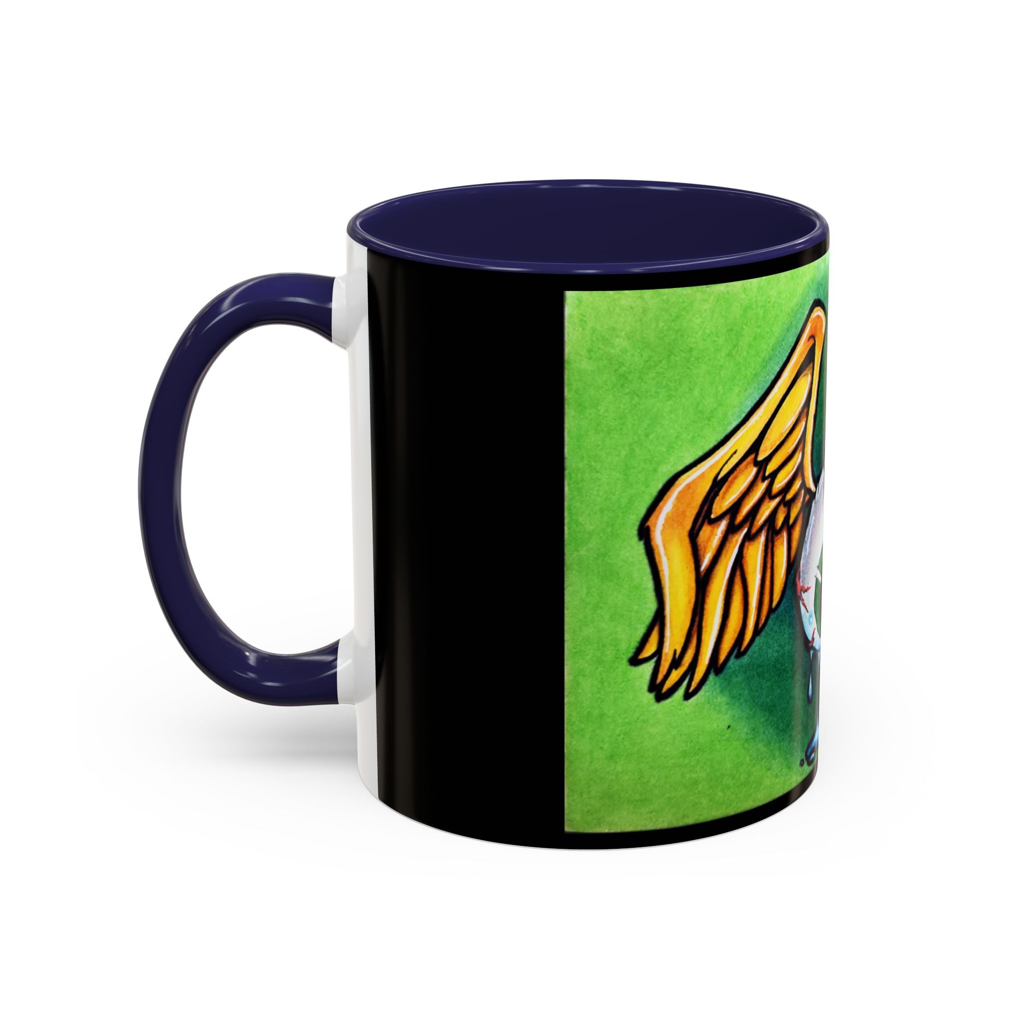 28 Whimsical Gothic Winged Eye Coffee Mug