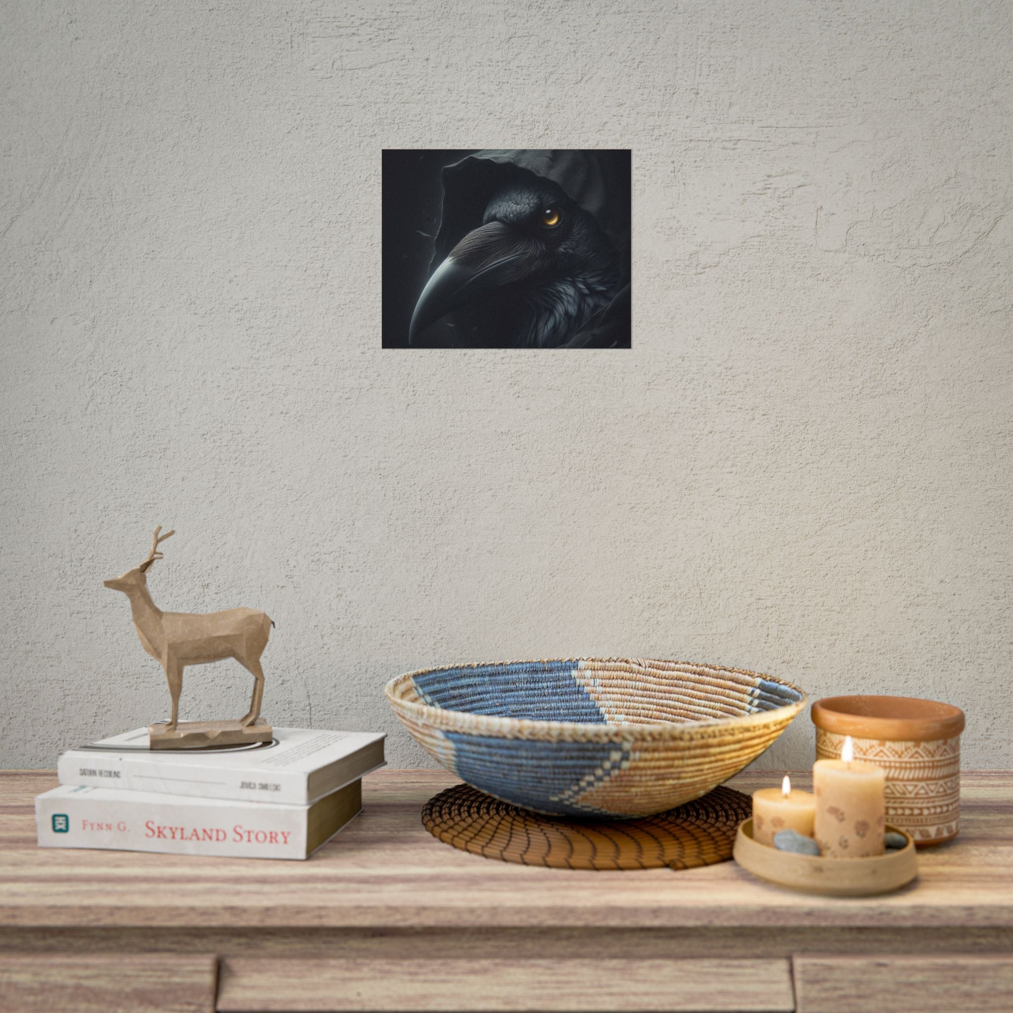 Dark Raven Hooded Rolled Poster