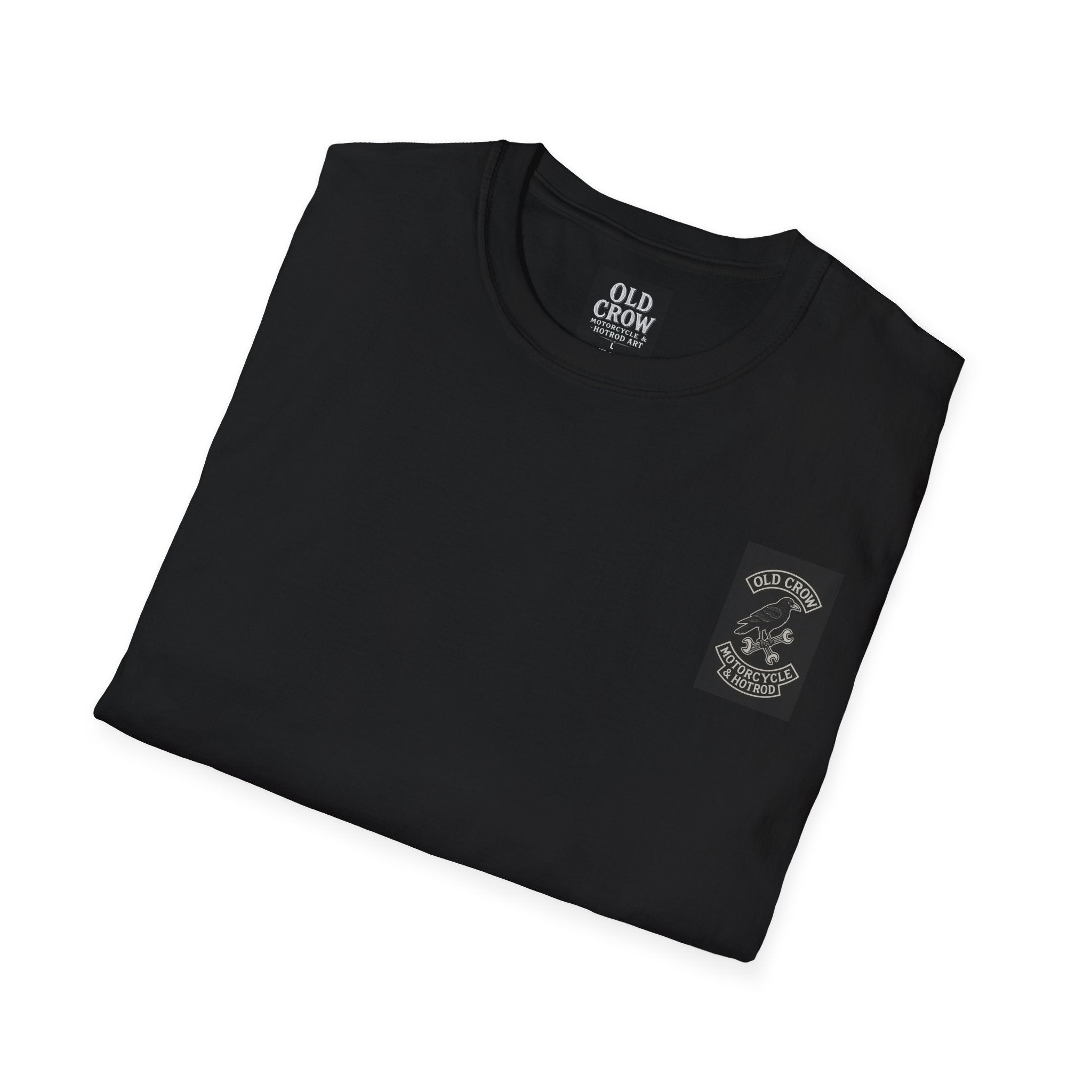 Biker  Emblem T-Shirt, Old Crow Motorcycles