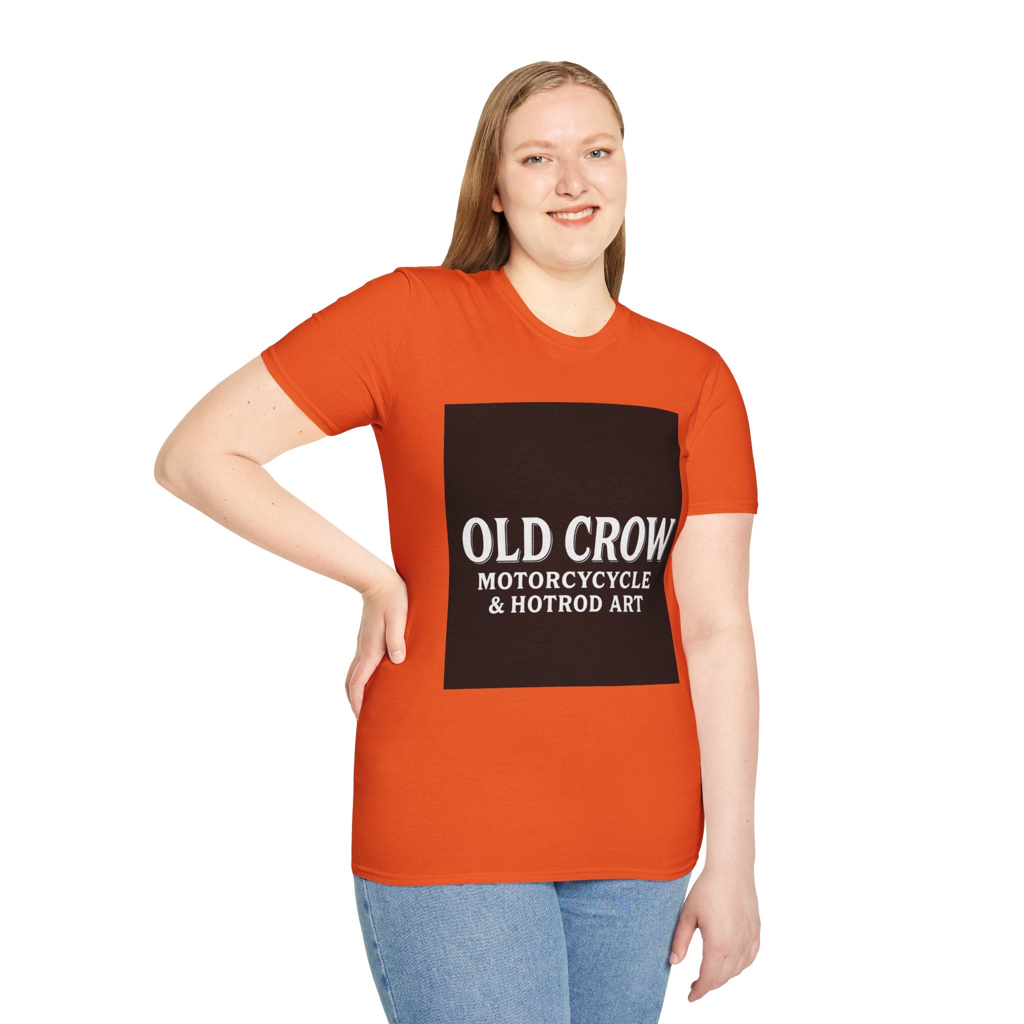 Old Crow Motorcycle & Hotrod Art  T-Shirt