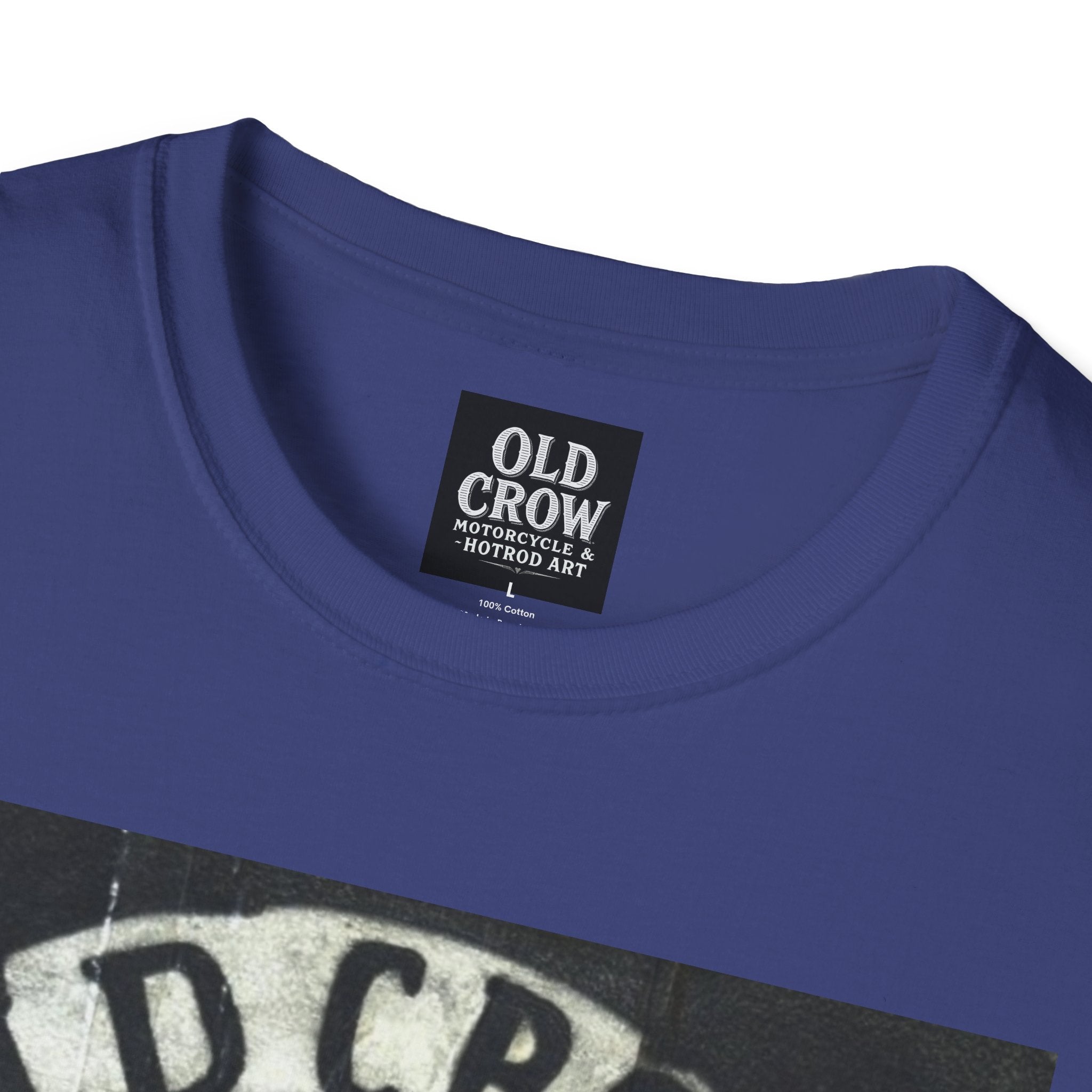 Old Crow Motorcycles Skull Emblem Patch T-Shirt