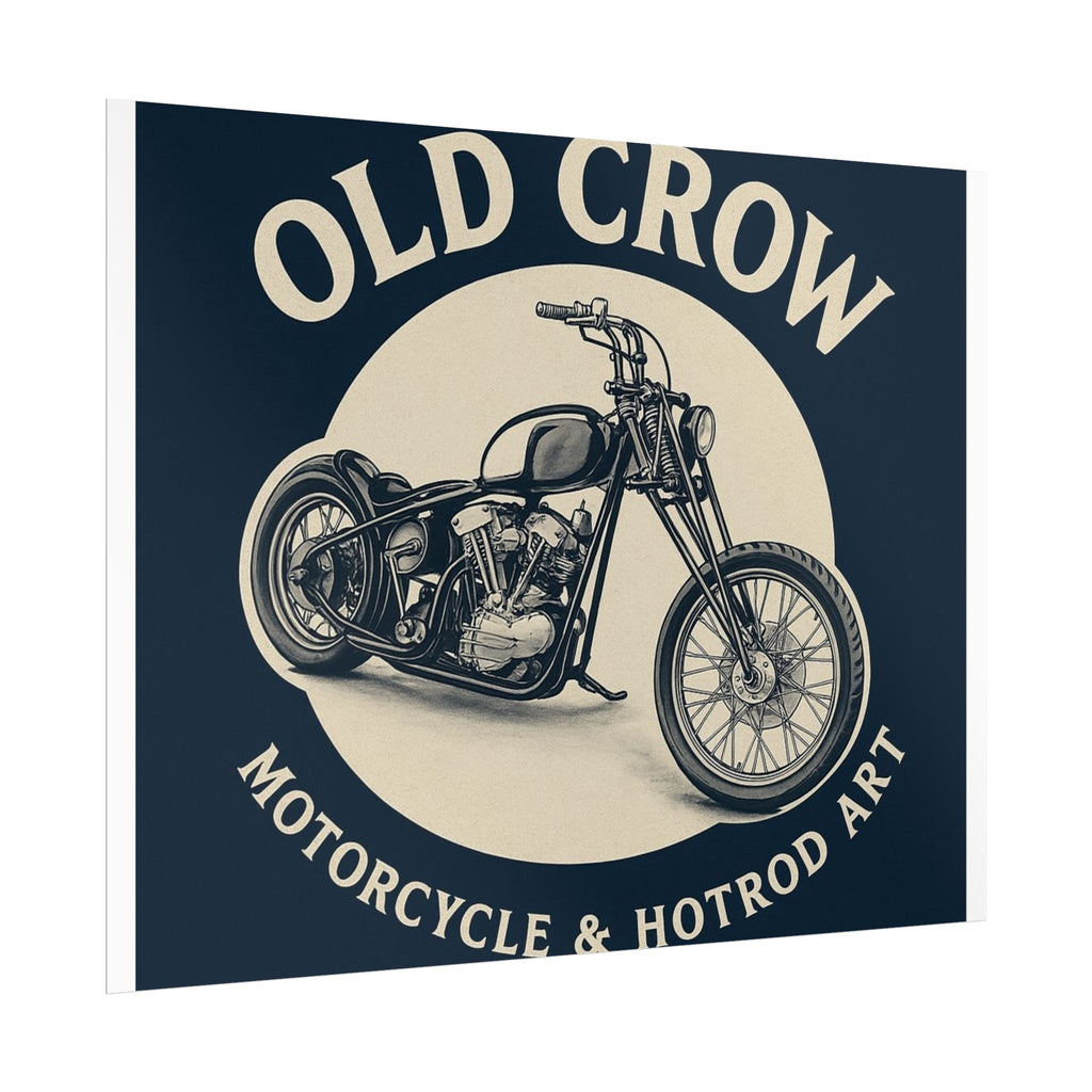 Old Crow Rolled Poster, Retro Wall Decor