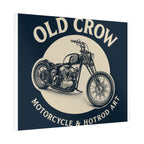 Old Crow Rolled Poster, Retro Wall Decor