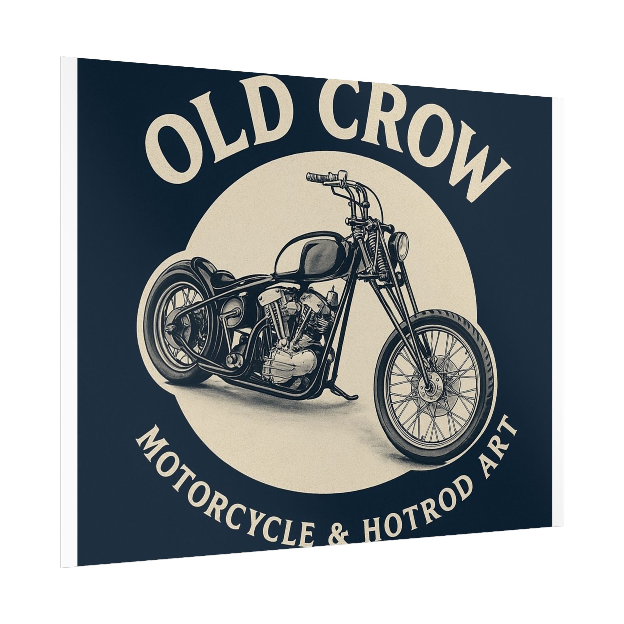 Old Crow Rolled Poster, Retro Wall Decor