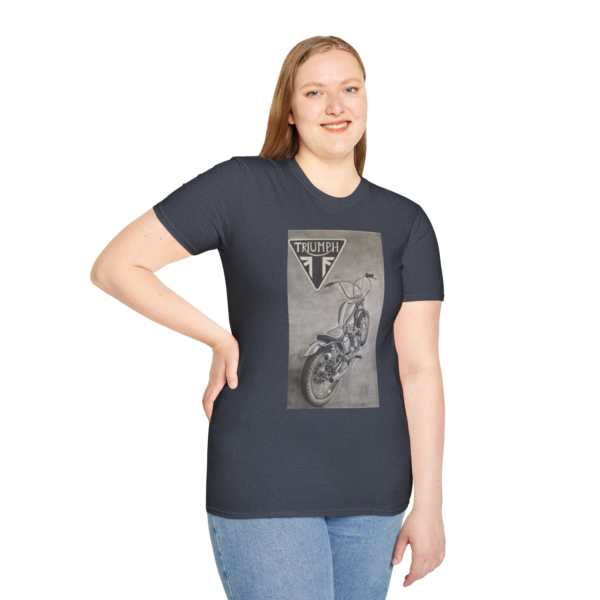 Retro Triumph Chopper Softstyle T-Shirt
