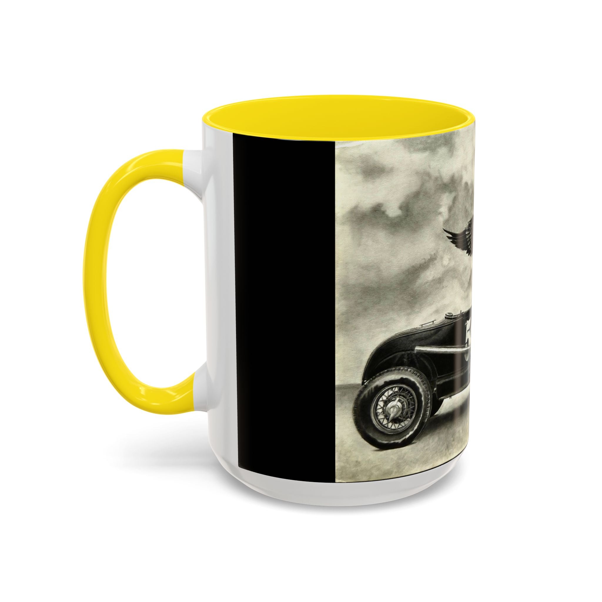 8 Vintage Racing Accent Coffee Mug