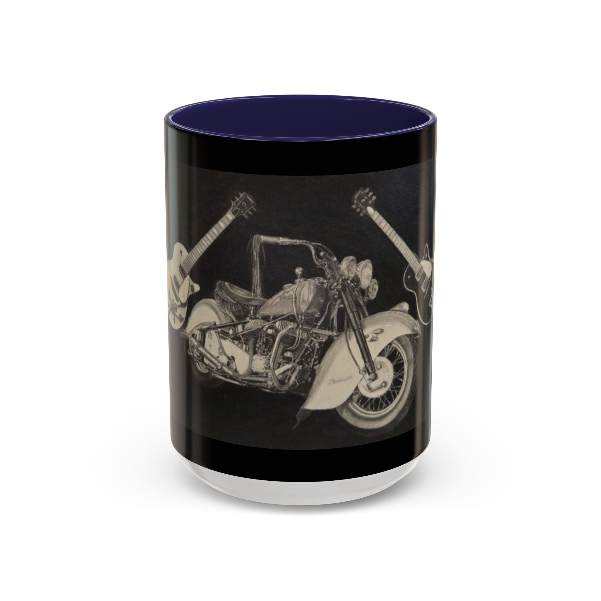 15 Vintage Motorcycle & Guitar Coffee Mug