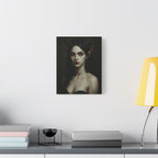 Gothic Art Canvas Print, Demon Aesthetic Home Decor, Dark Fantasy Wall Art, Witchy Room Decoration, Unique Gift for Halloween, Edgy Art