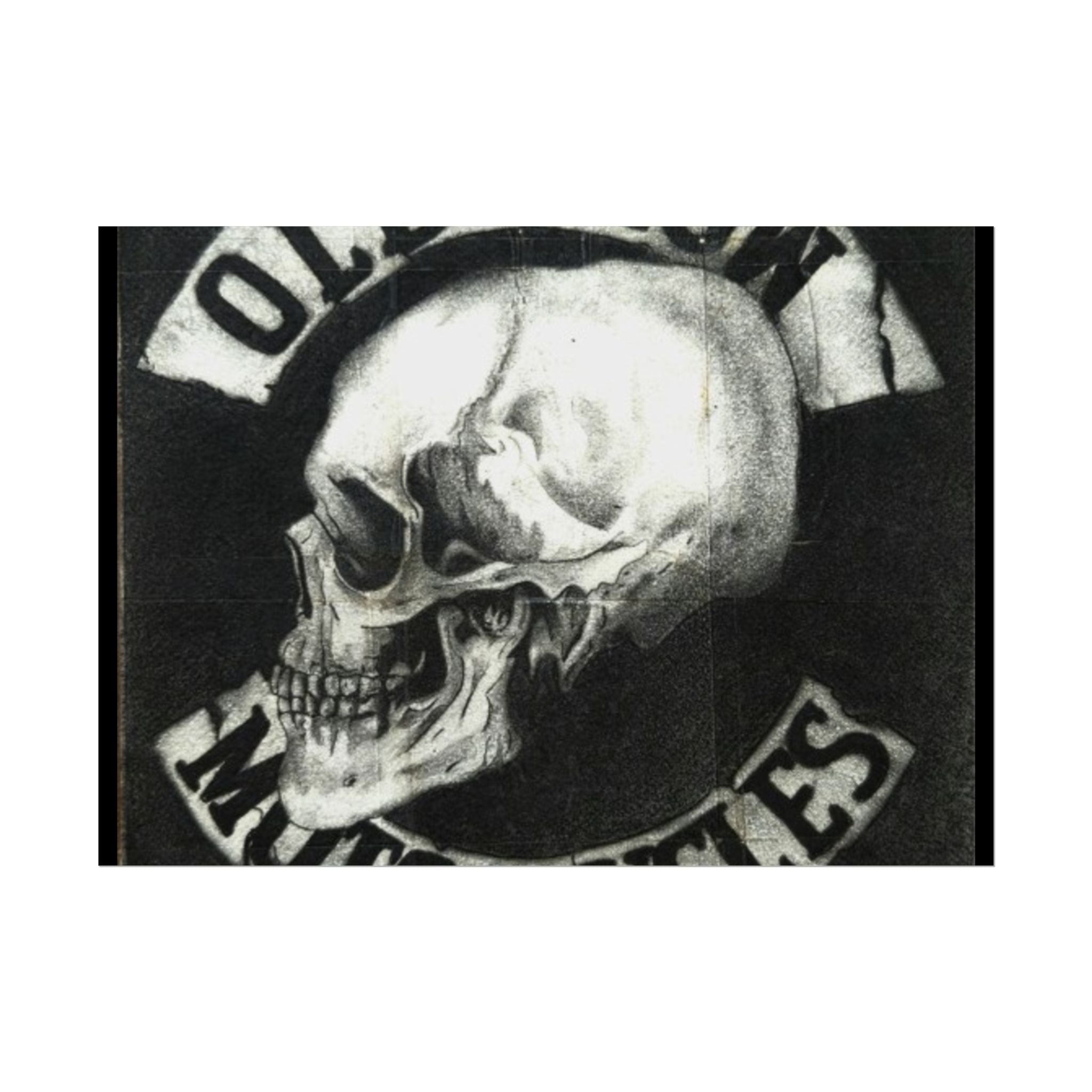 Vintage Motorcycle Skull Rolled Posters