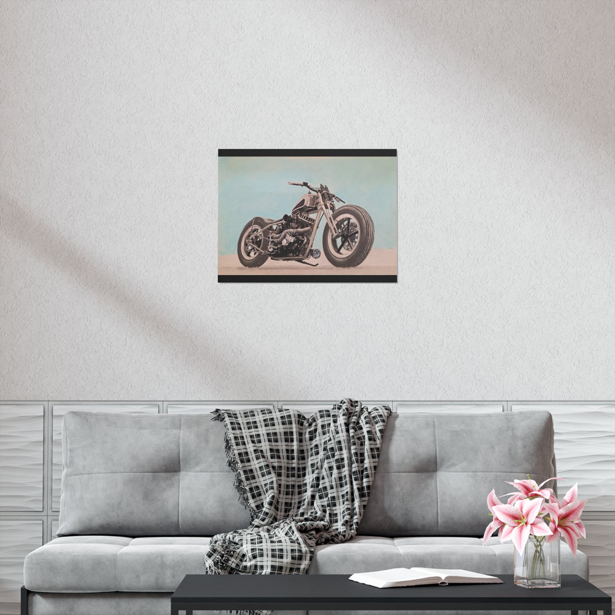 Chopper Soul, Open Sky Motorcycle Art Print