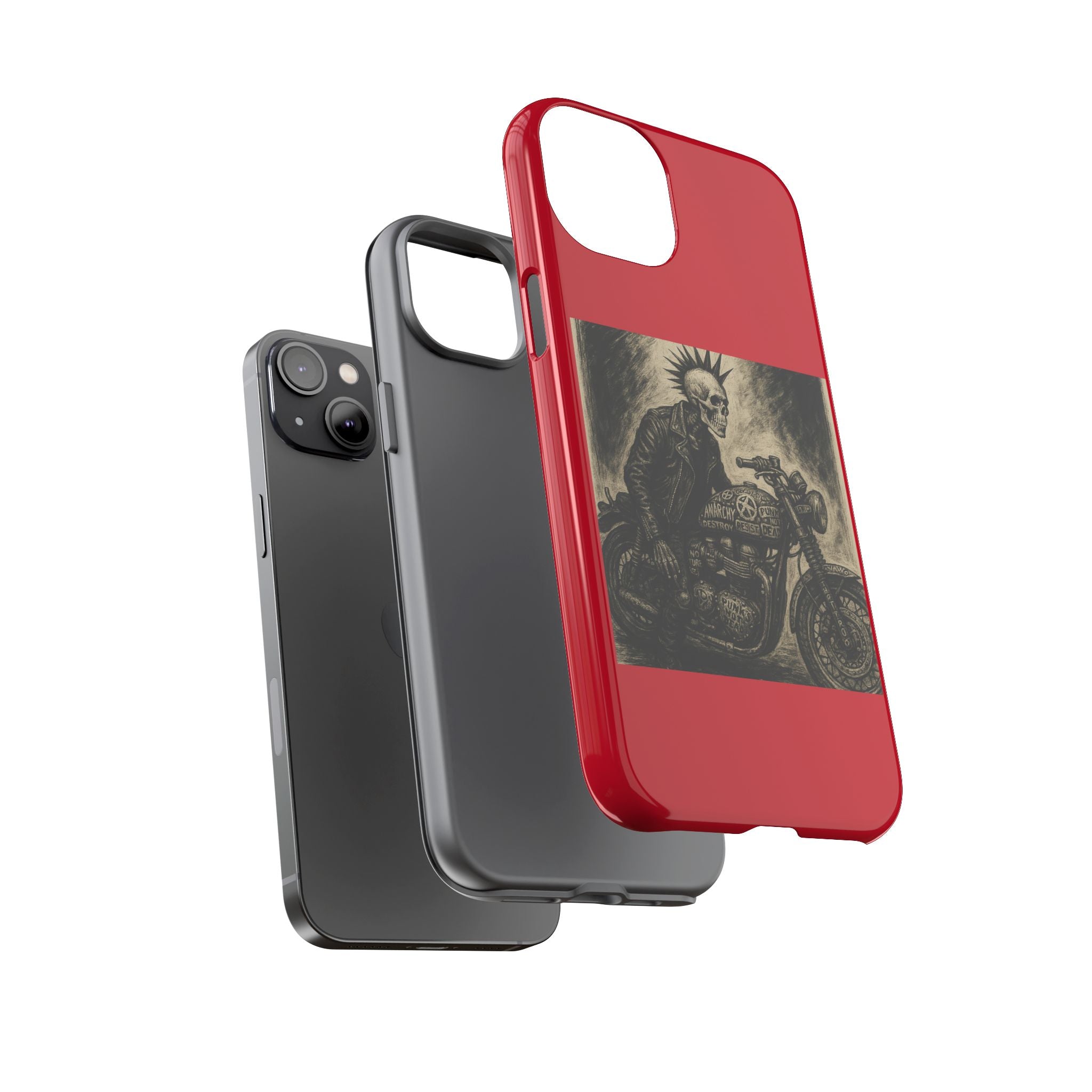 Gothic Punk Biker Skeleton Cases
