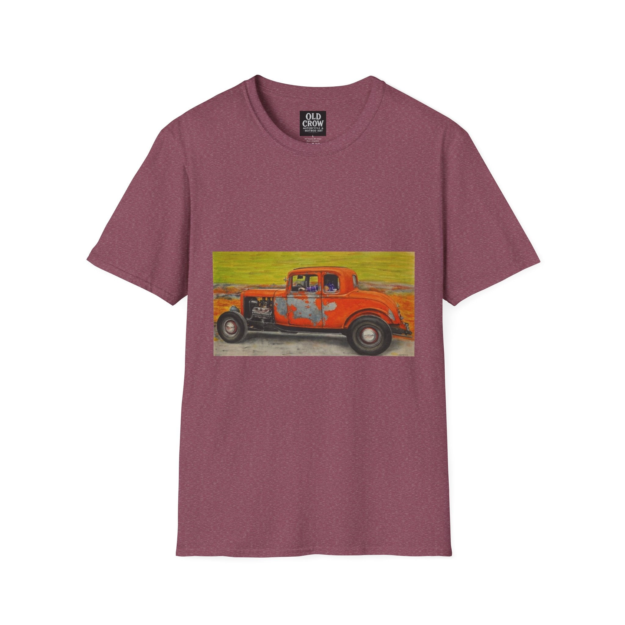 Vintage Hotrod in Motion Softstyle T-Shirt, " Book'n"