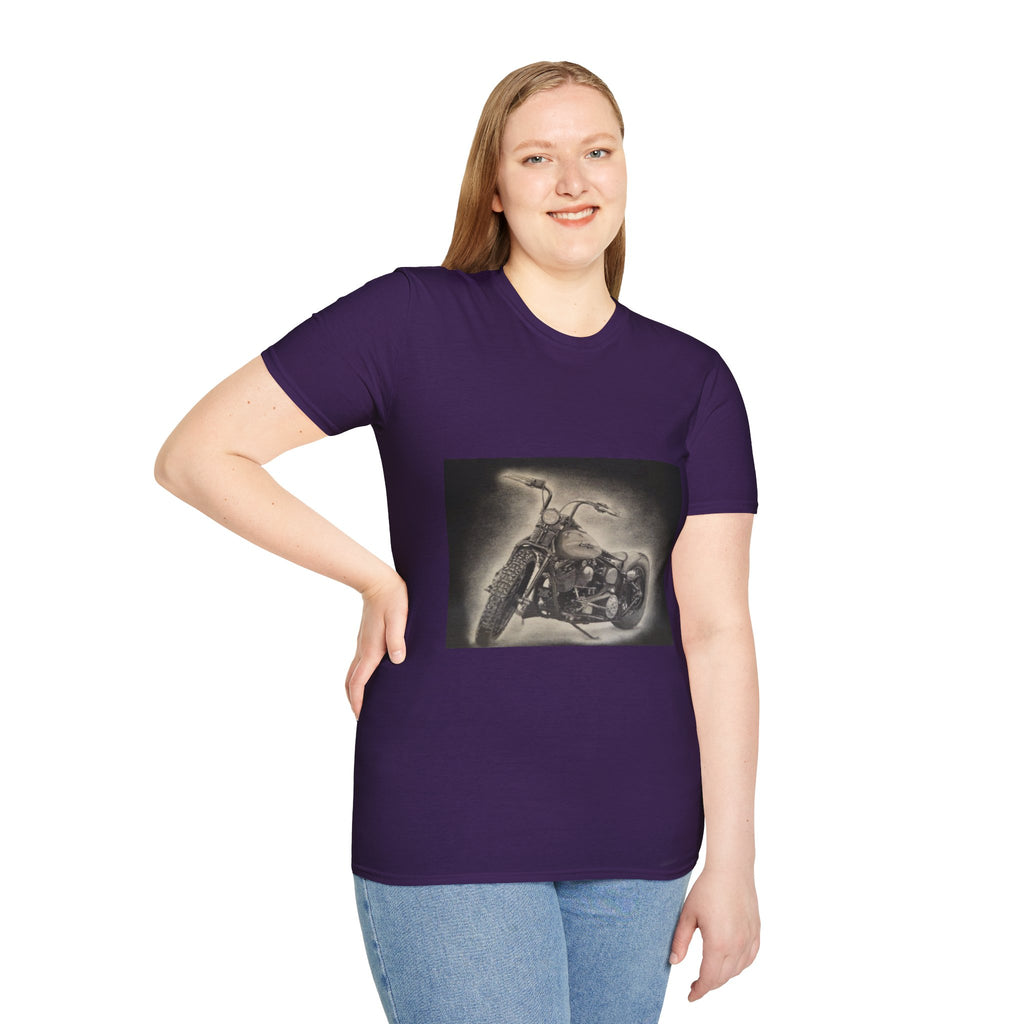 Custom Bobber Bike Canvas T-Shirt