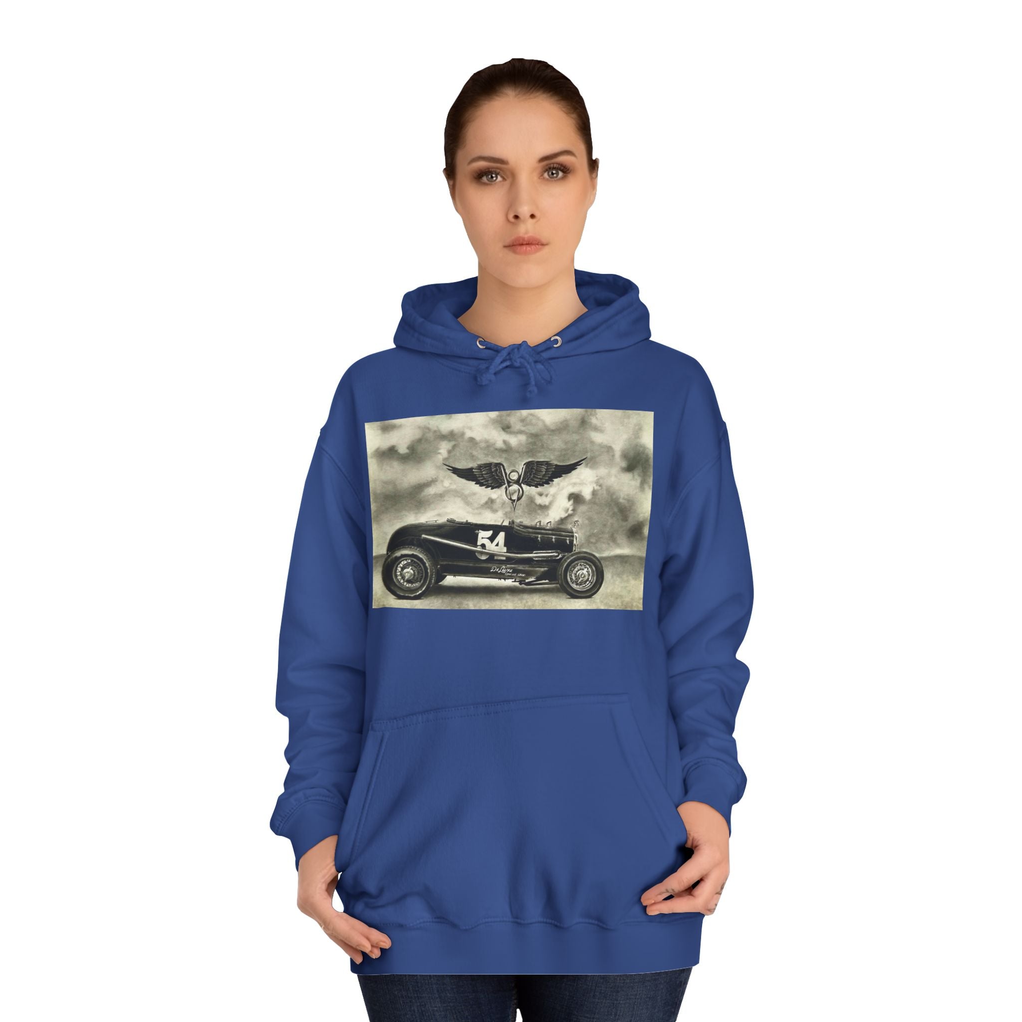 No. 54 Winged Hotrod Hoodie