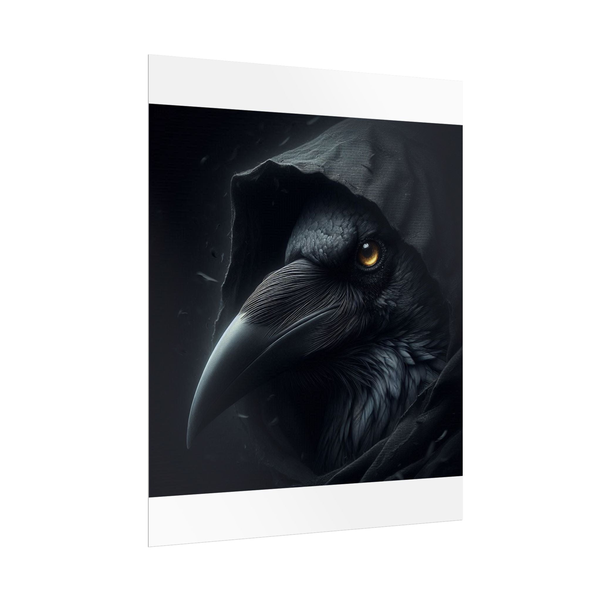 Dark Raven Hooded Rolled Poster