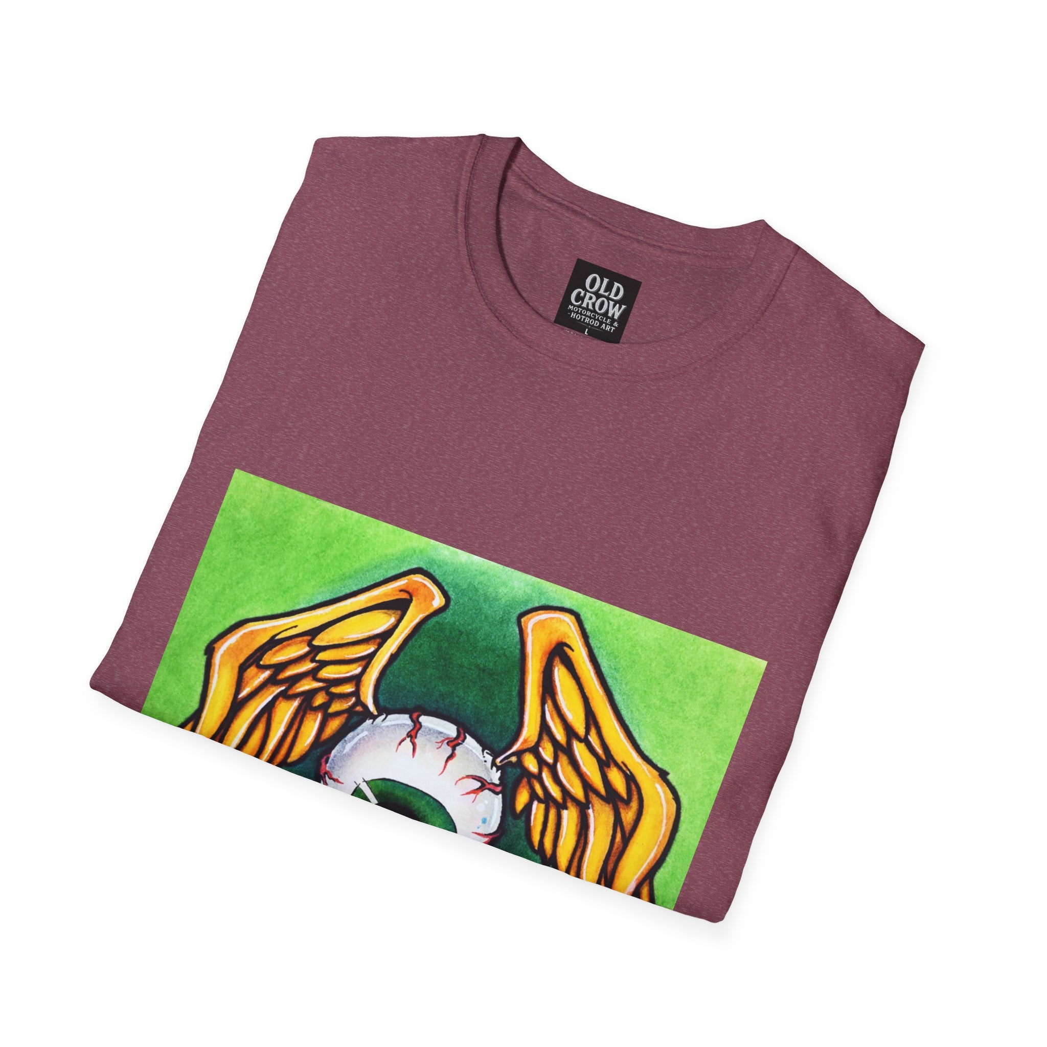 Flying Eyeball Art Print Softstyle T-Shirt