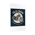 Old Crow Rolled Poster, Retro Wall Decor