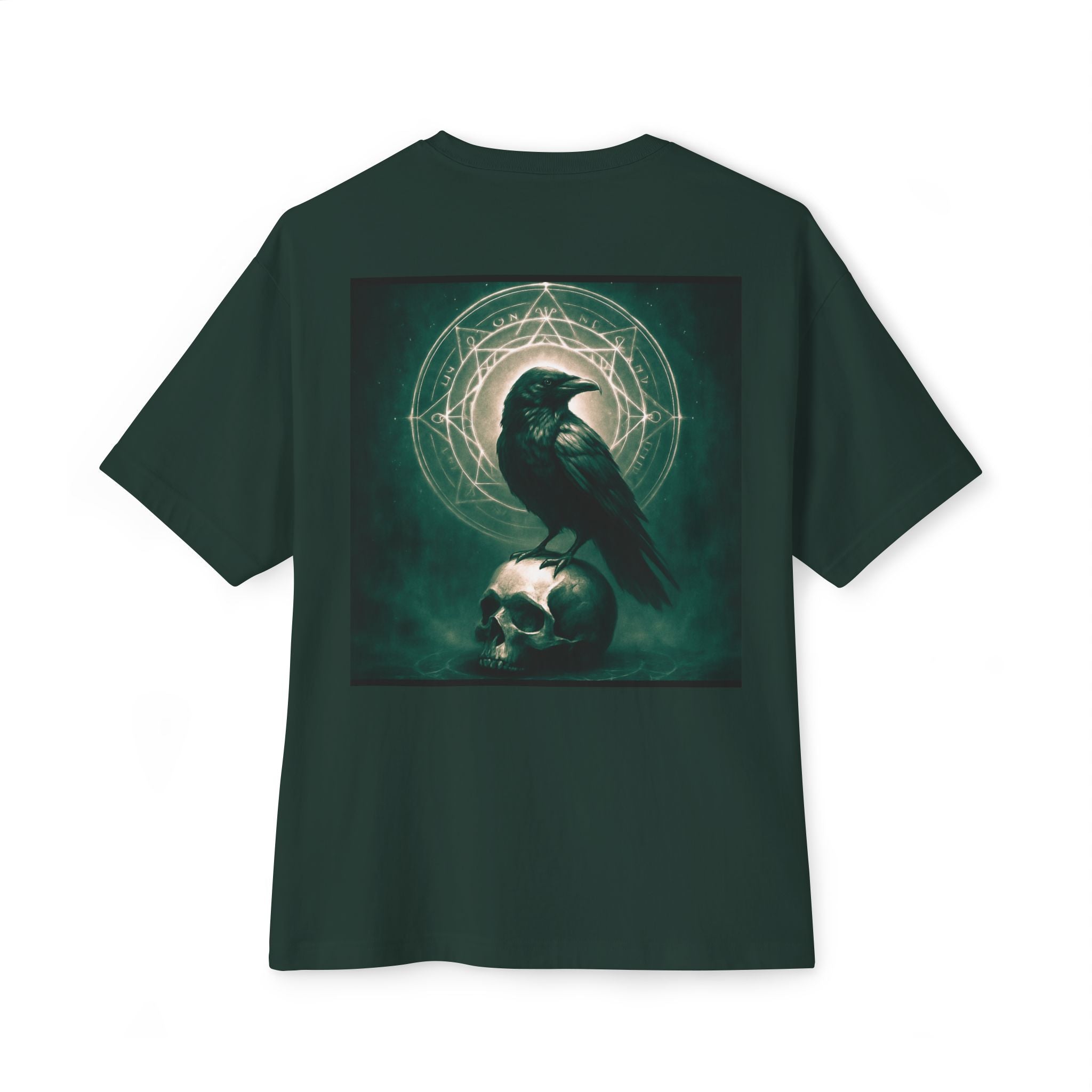 Mystic Raven, full color, Raven on a skull