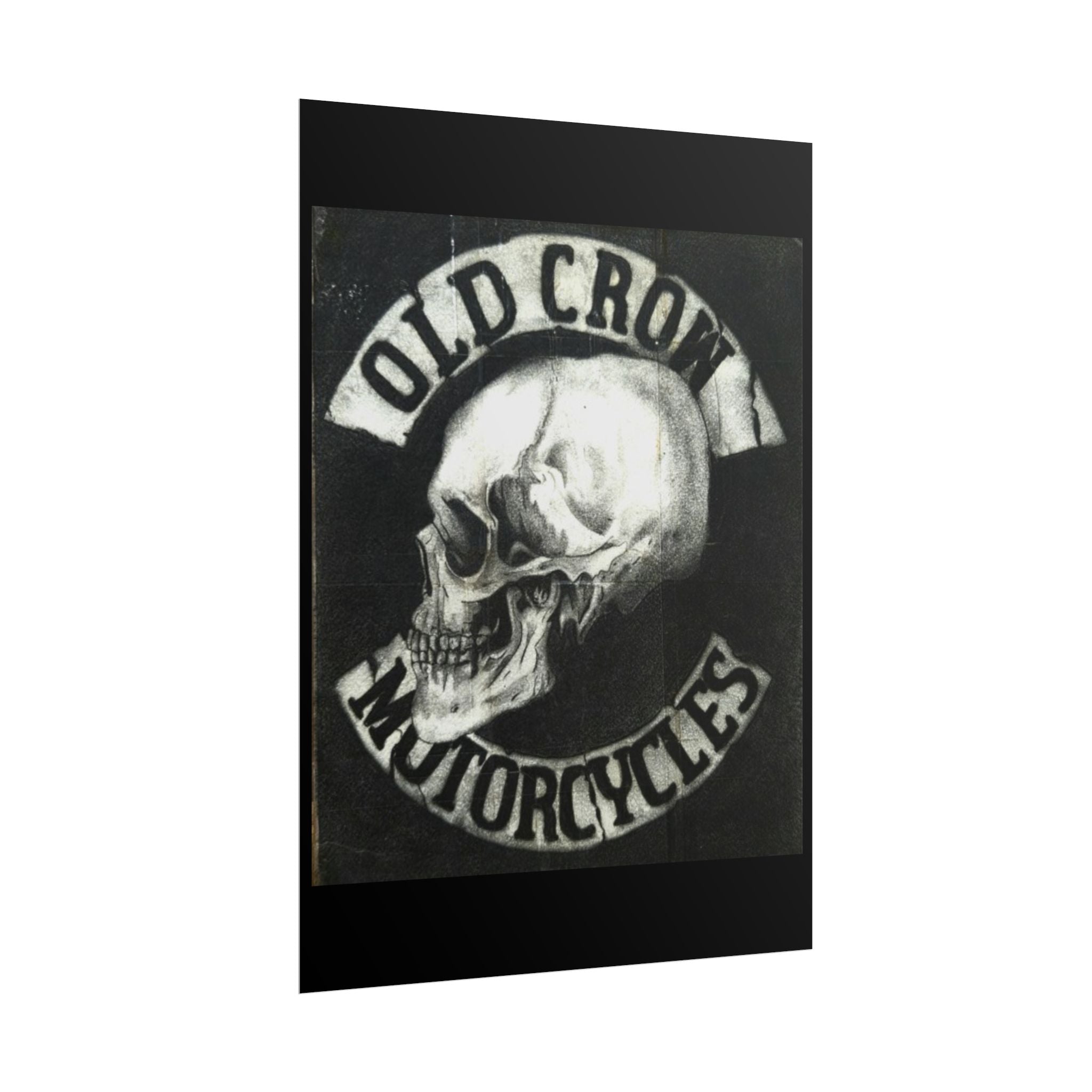 Vintage Motorcycle Skull Rolled Posters