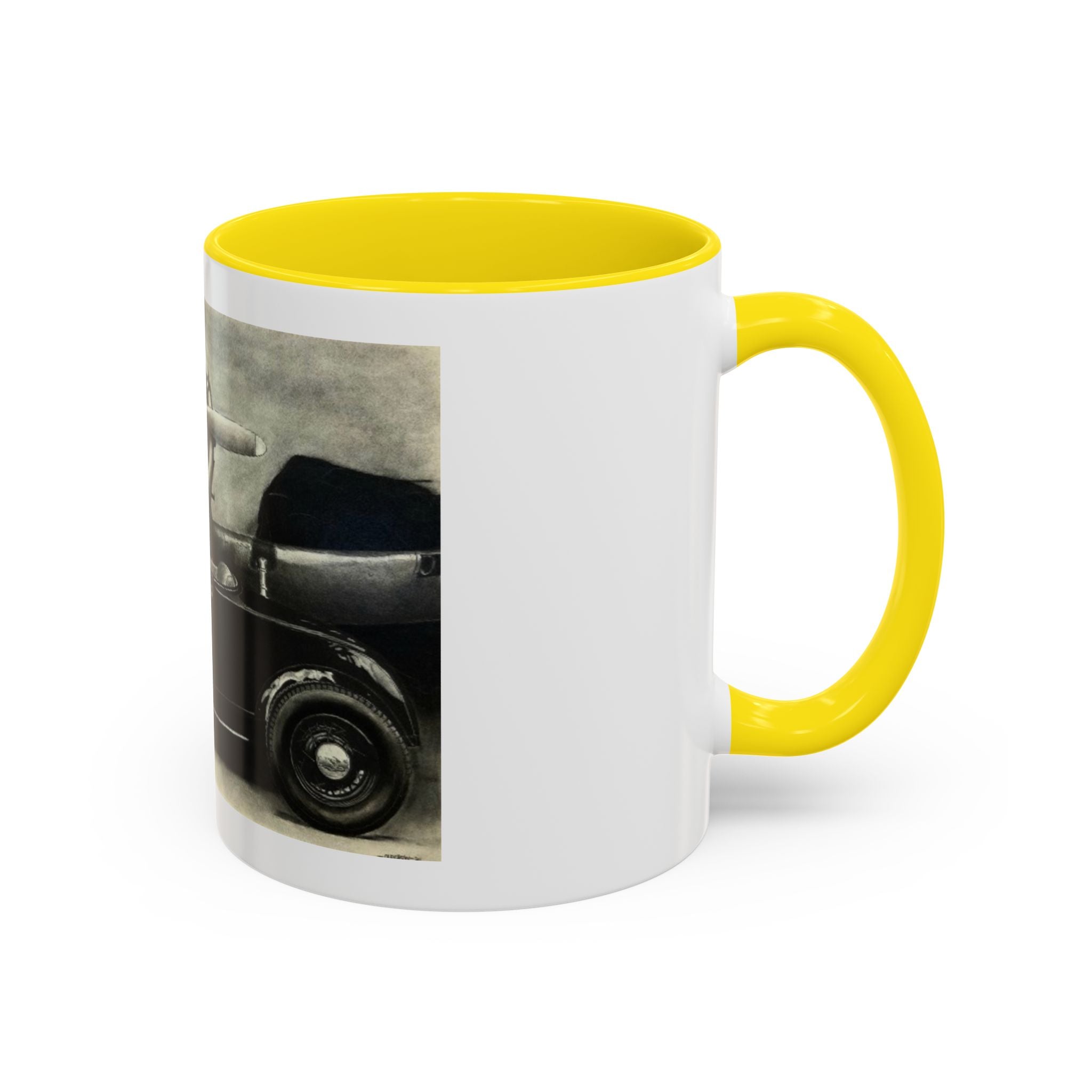 Vintage Airplane Accent Coffee Mug