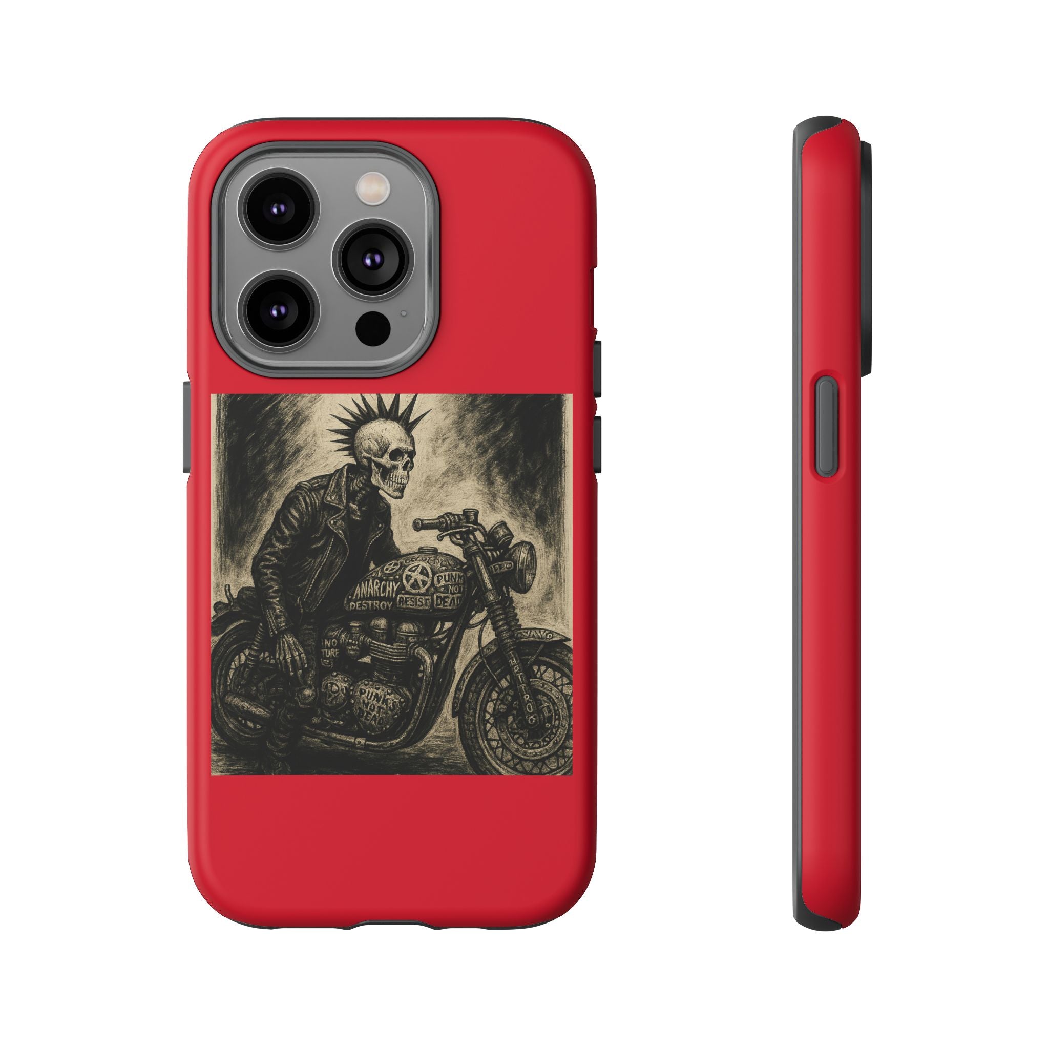 Gothic Punk Biker Skeleton Cases