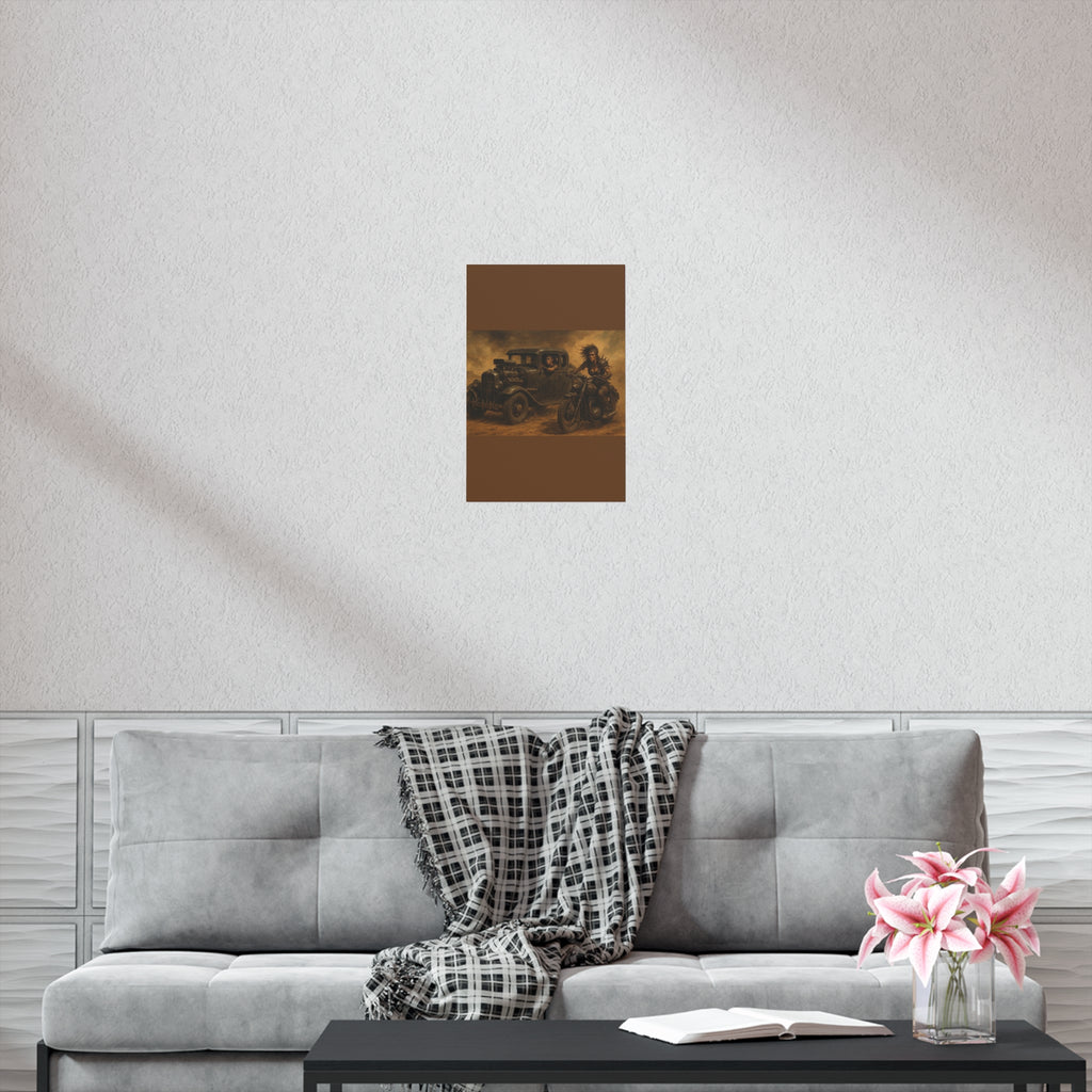 Full Throttle Fury Art Print, Uncoated Poster for Home Decor