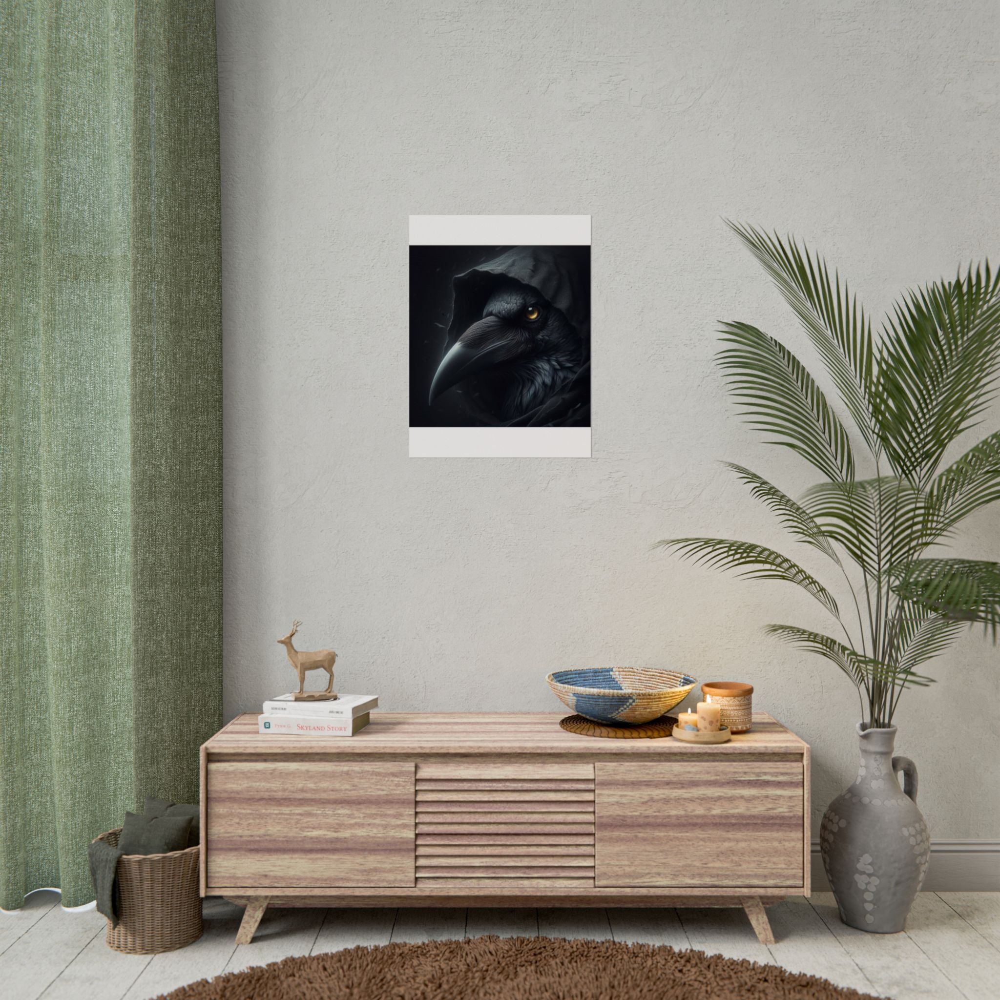 Dark Raven Hooded Rolled Poster